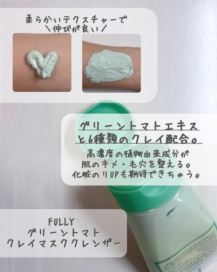 グリーントマトクレイマスククレンザー/FULLY/洗い流すパック・マスクを使ったクチコミ(3枚目)