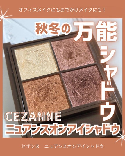 ニュアンスオンアイシャドウ/CEZANNE/アイシャドウパレットを使ったクチコミ(1枚目)