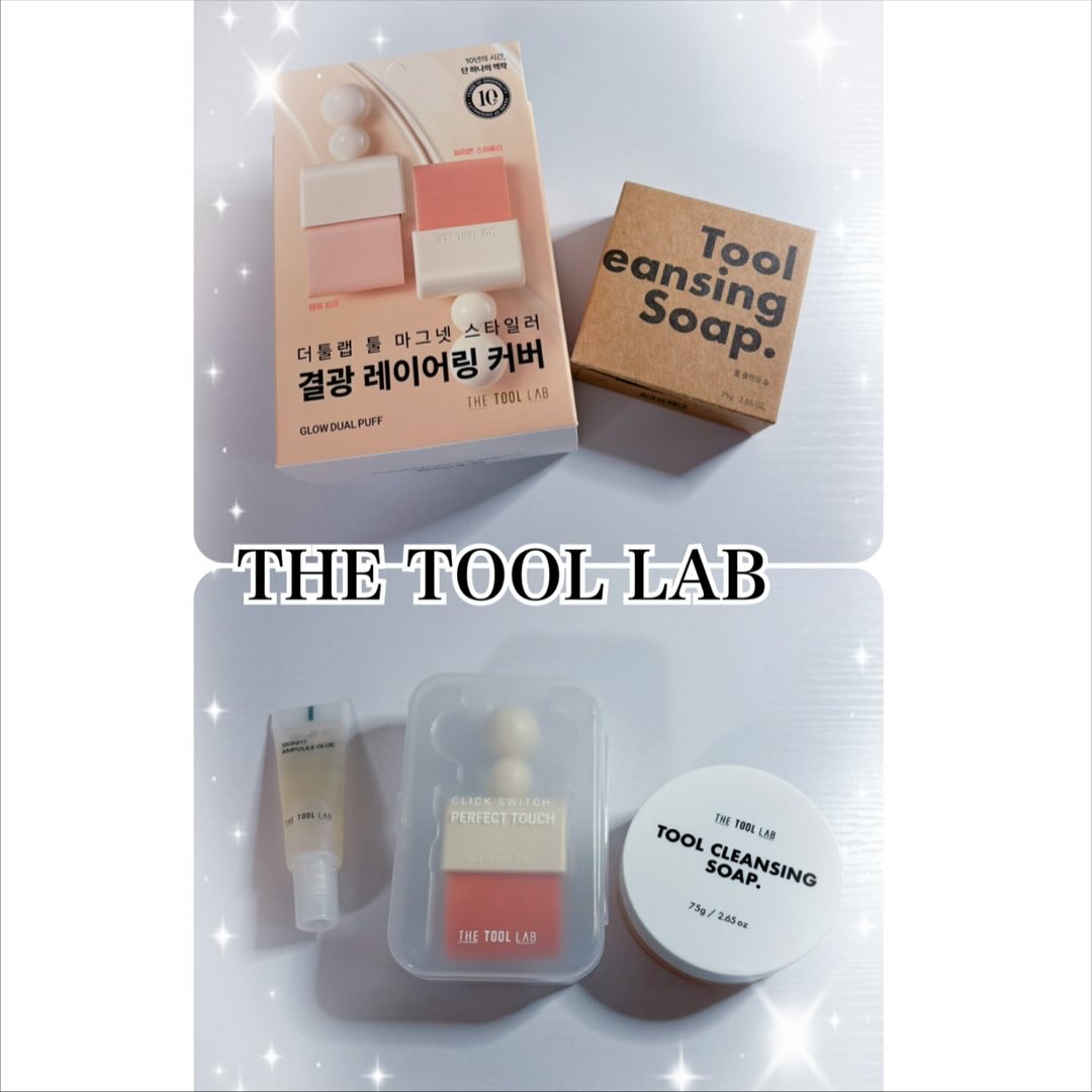 #PR
THE TOOL LAB  @ThetoollabJ 様
11月メガポから発売の新作✨
スパチュラとパフが一体化した新感覚ツール⸝꙳*

▫️ツールマグネットスタイラー
マグネットでつけ外し簡単◎
ツヤタイプのファンデ向け🫧
肌触