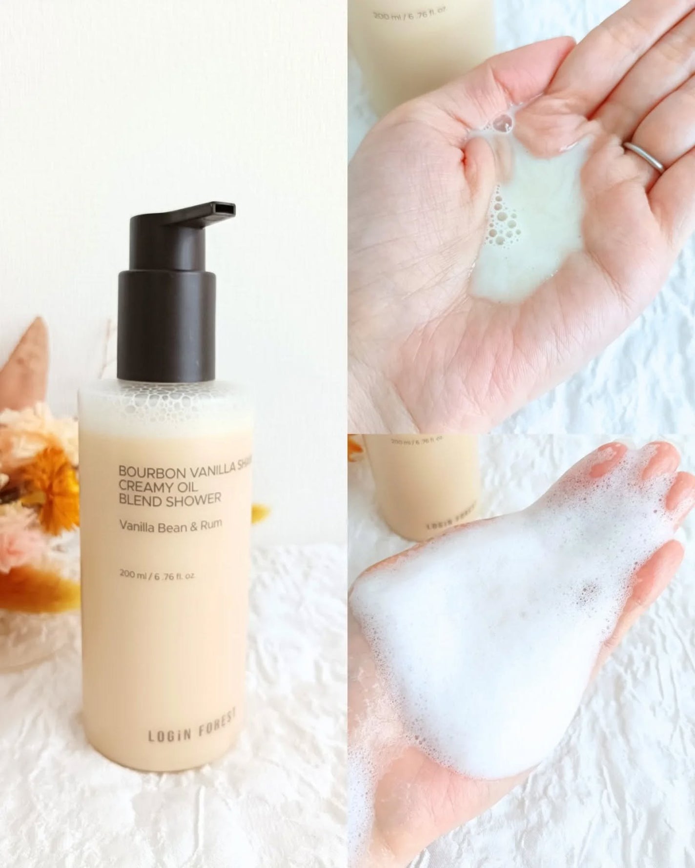 バーボンバニラ ショウ クリーミーオイルブレンドシャワー Login Forest