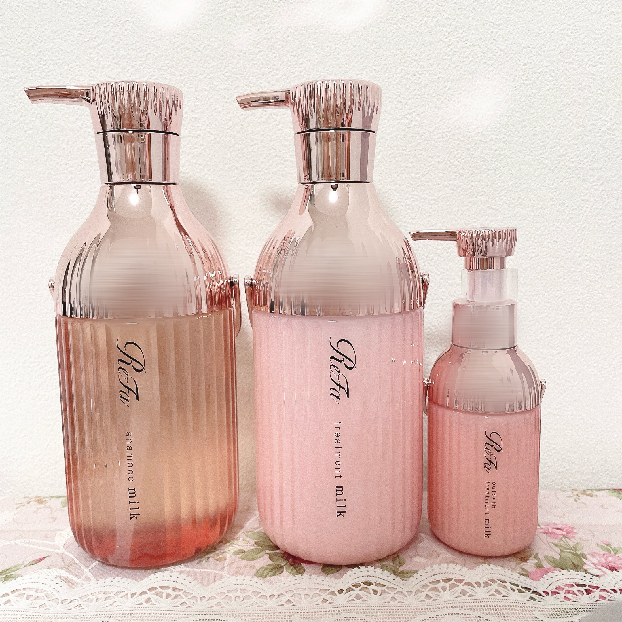 リファミルクプロテインシャンプーピンク/トリートメントピンク/ReFa/市販シャンプーを使ったクチコミ（1枚目）