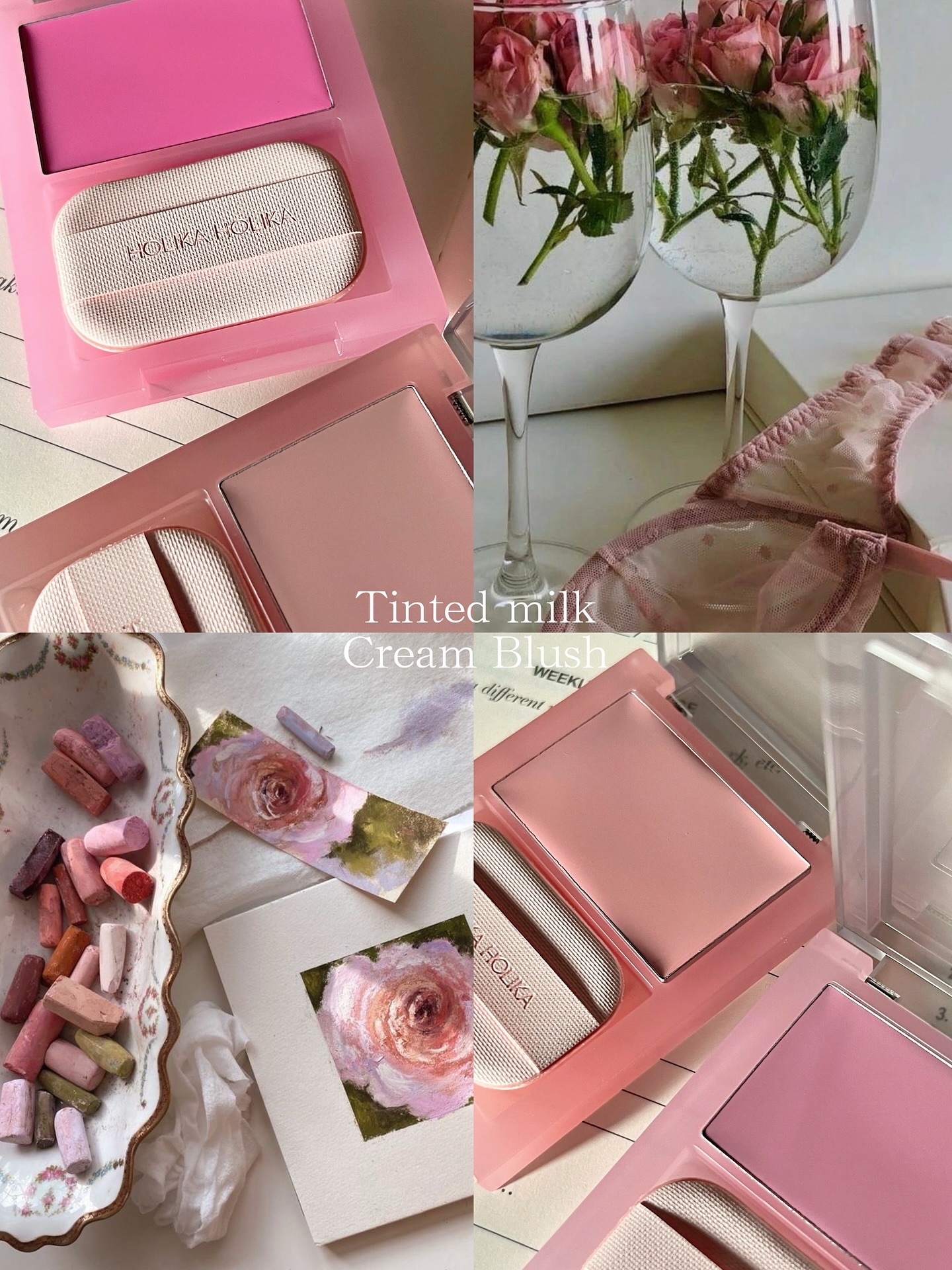 ティンテッドミルククリームブラッシュ /HOLIKA HOLIKA/ジェル・クリームチークを使ったクチコミ（2枚目）