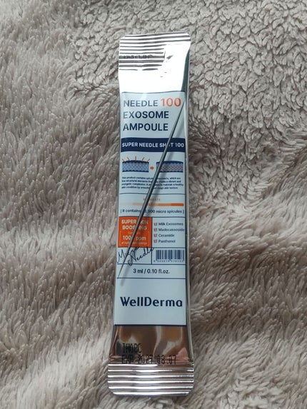 ウェルダーマニードル100 エクソソームアンプル 3g/WellDerma/美容液を使ったクチコミ(1枚目)