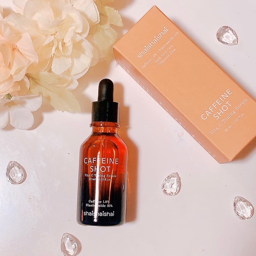カフェインショット ビタC トーニングセラム/shaishaishai/美容液を使ったクチコミ（1枚目）