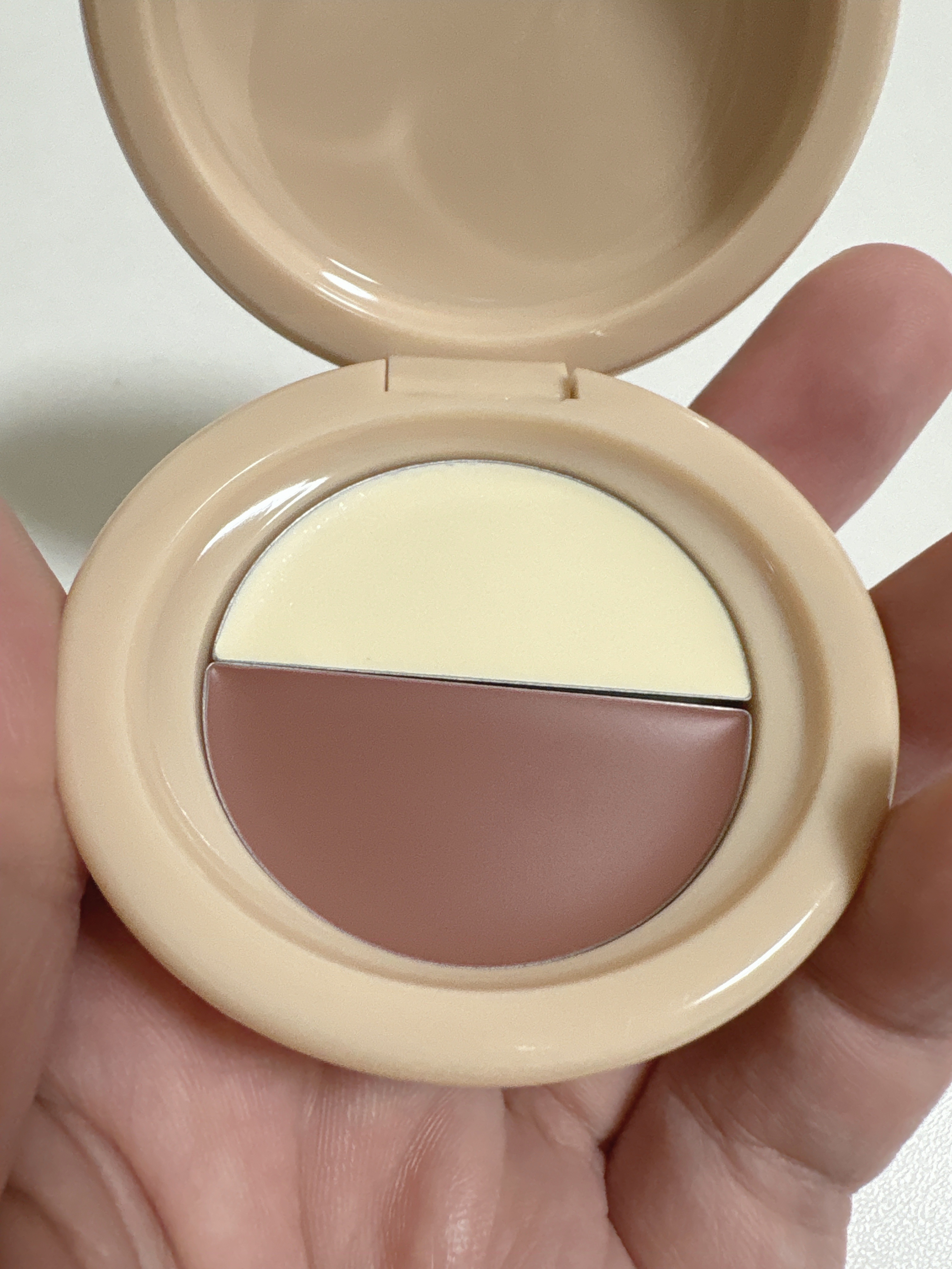 どら焼きリップ＆チーク 01 あんこブラウン/&nd by rom&nd/マルチパレットを使ったクチコミ（3枚目）