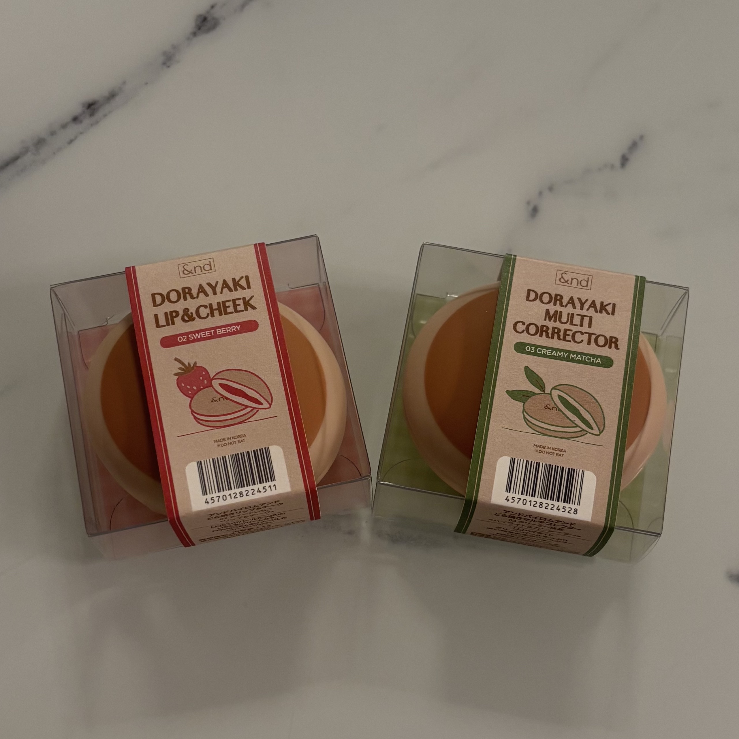 どら焼きリップ＆チーク 03 クリーミー抹茶/&nd by rom&nd/マルチパレットを使ったクチコミ（1枚目）