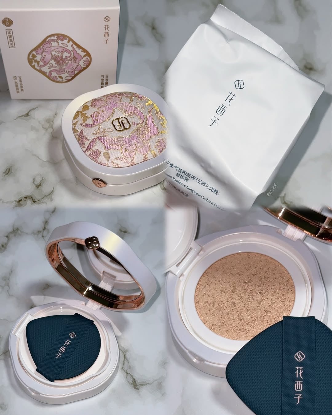 玉容桃花 クッションファンデーション(グロウ)/花西子/クッションファンデーションを使ったクチコミ(3枚目)