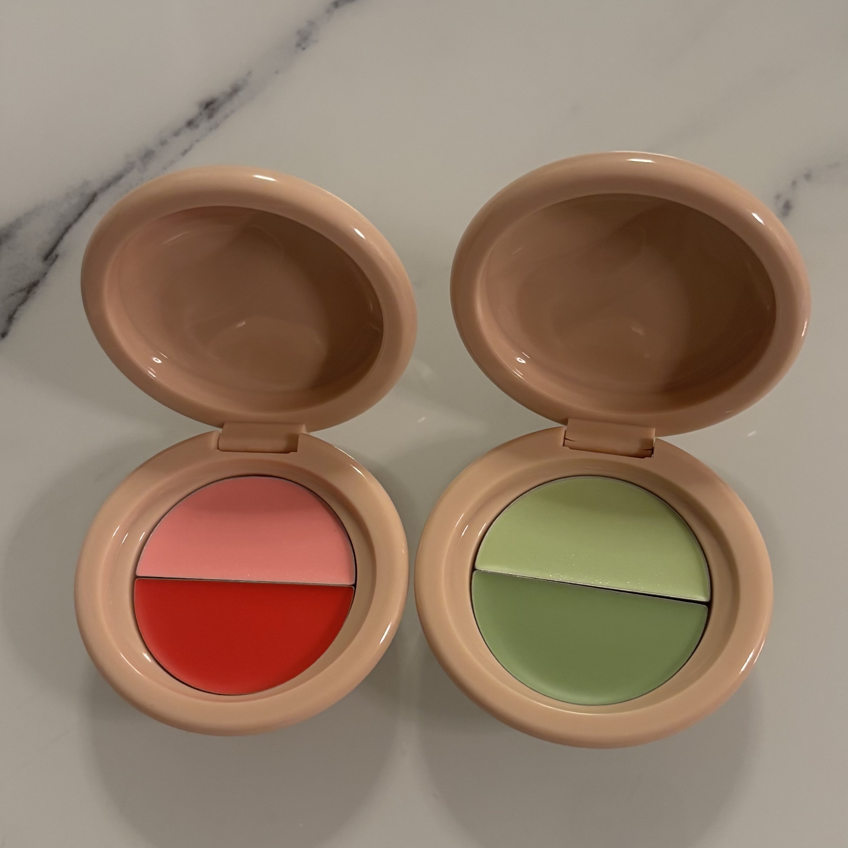 どら焼きリップ＆チーク 03 クリーミー抹茶/&nd by rom&nd/マルチパレットを使ったクチコミ（3枚目）