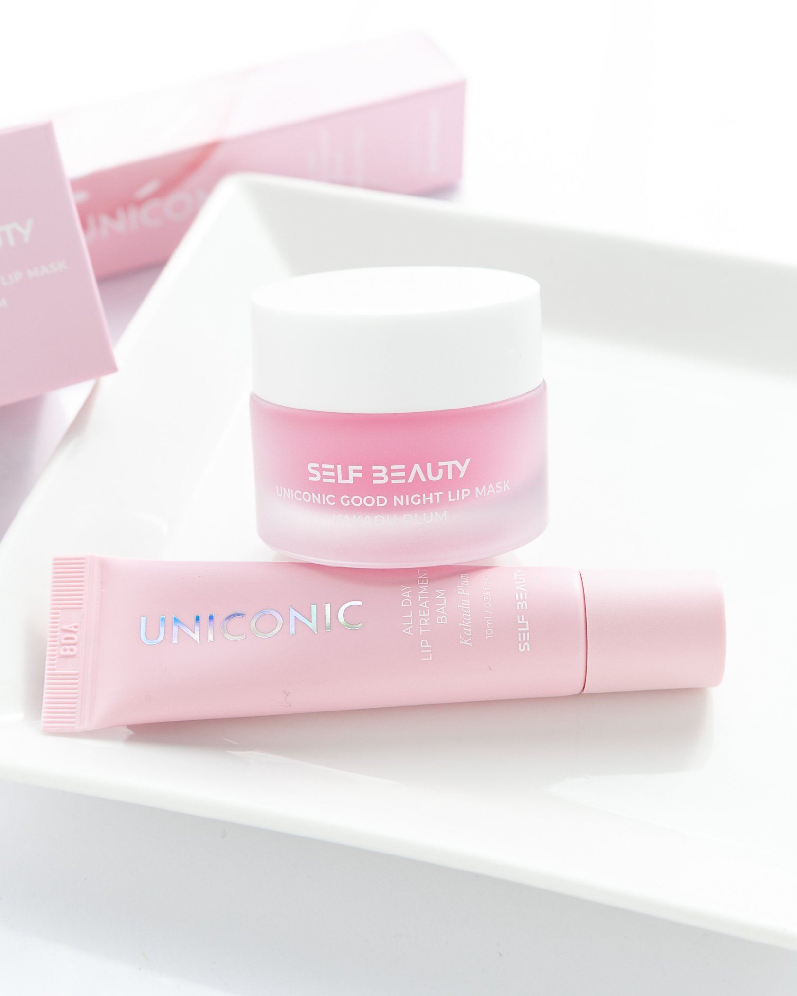 ユニコーングッドナイトリップマスク カカドゥプラム/SELF BEAUTY/リップマスクを使ったクチコミ（1枚目）