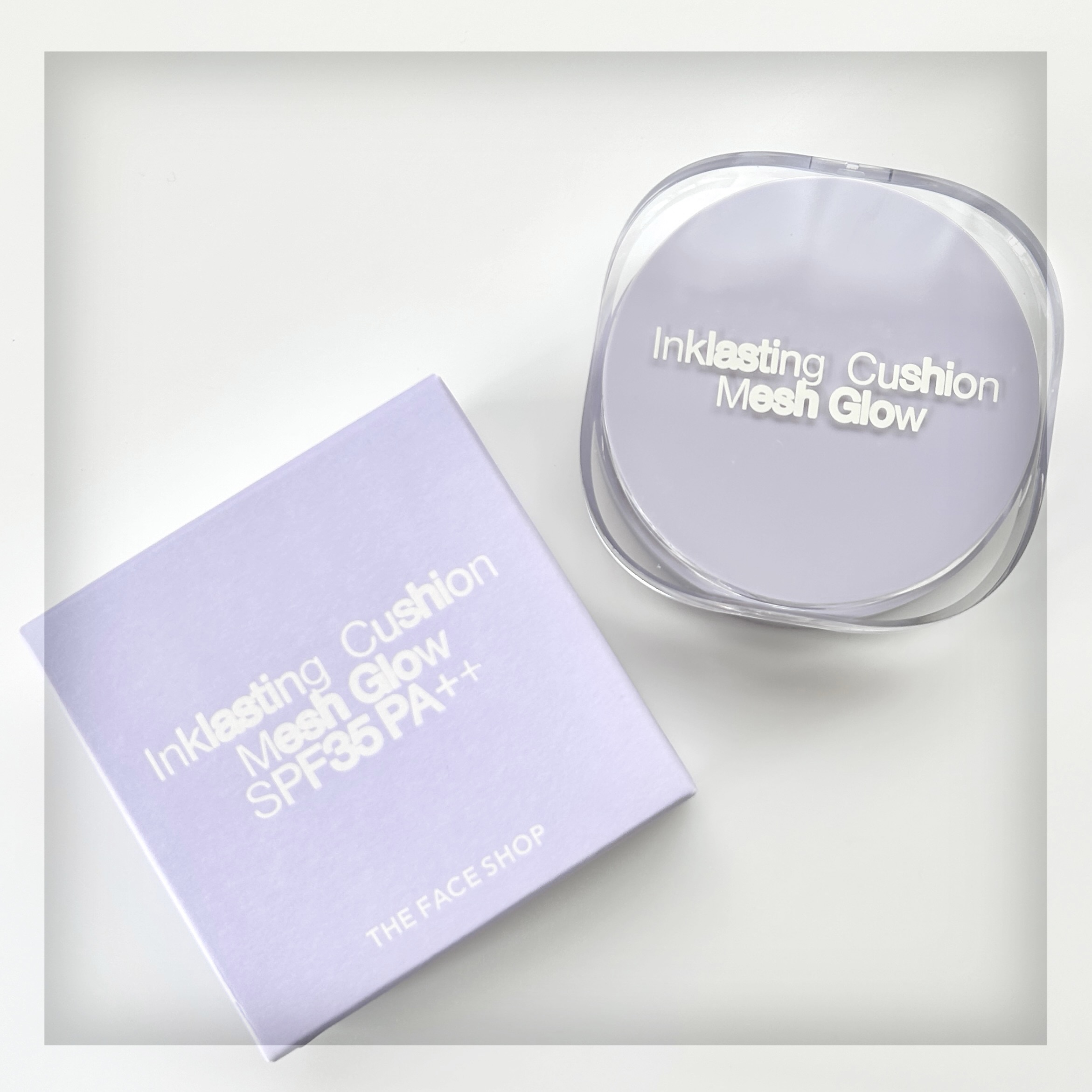 インクラスティングクッションメッシュグロウ/THE FACE SHOP/クッションファンデーションを使ったクチコミ（1枚目）