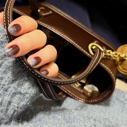 #ニット映えネイル,#セルフネイル,#ジェルネイル,#セルフジェルネイル,#100均ネイル,#プチプラネイル,#秋ネイル,#ニュアンスネイル,#簡単ネイル,#冬ネイル,#シンプルネイルのネイルデザイン