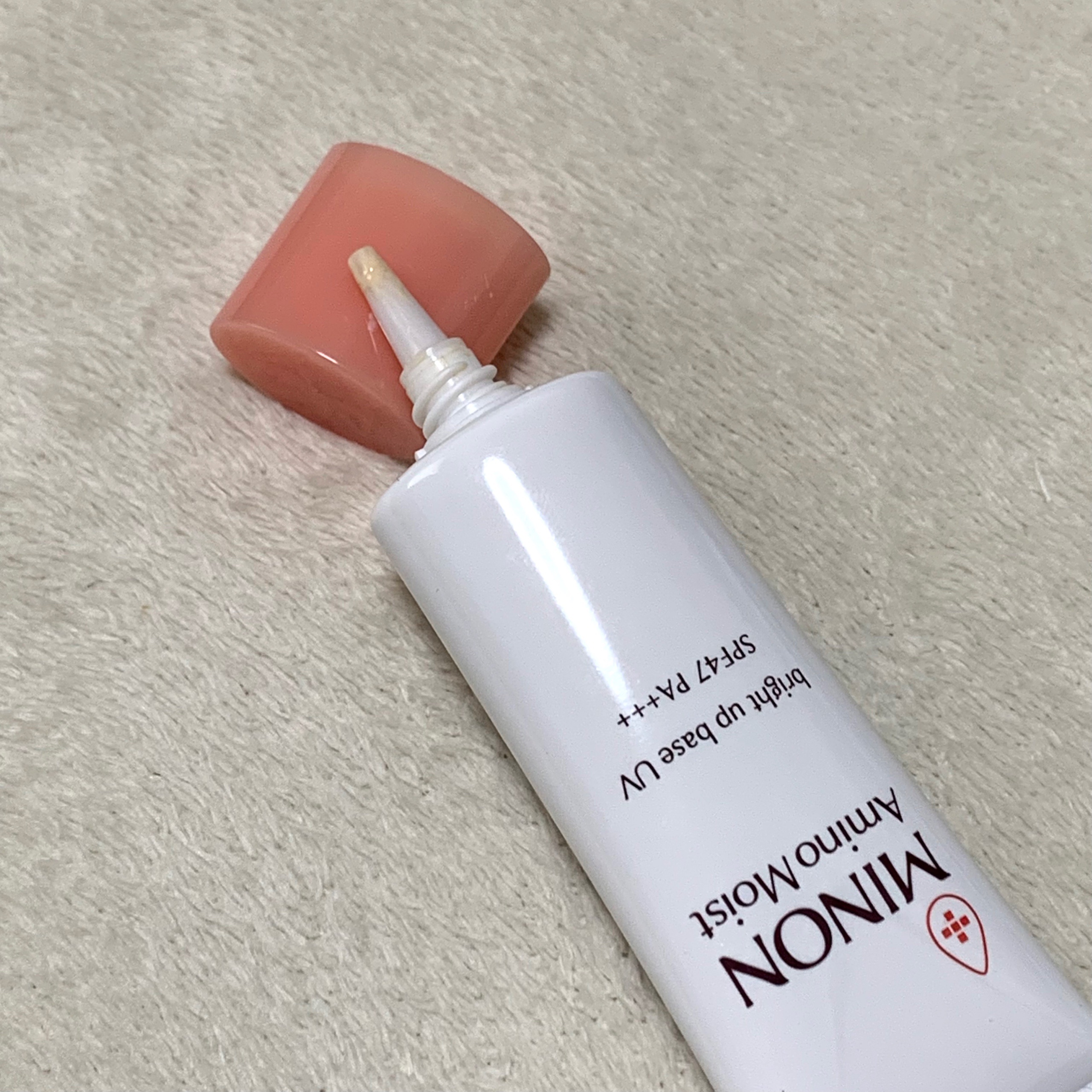 ミノン アミノモイスト ブライトアップベース UV/ミノン/日焼け止めクリームを使ったクチコミ（2枚目）