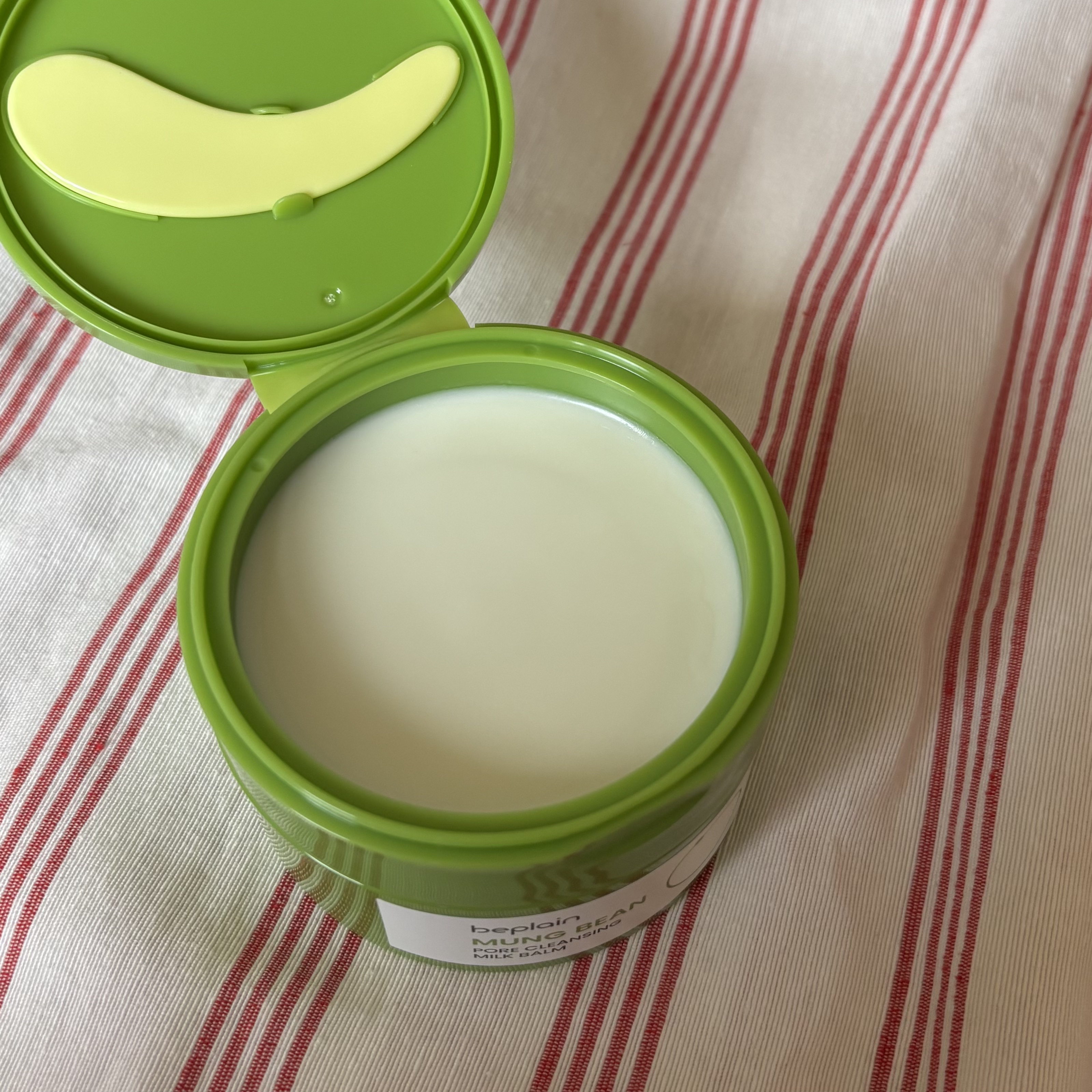 緑豆毛穴クレンジングミルクバーム/beplain/クレンジングバームを使ったクチコミ（2枚目）