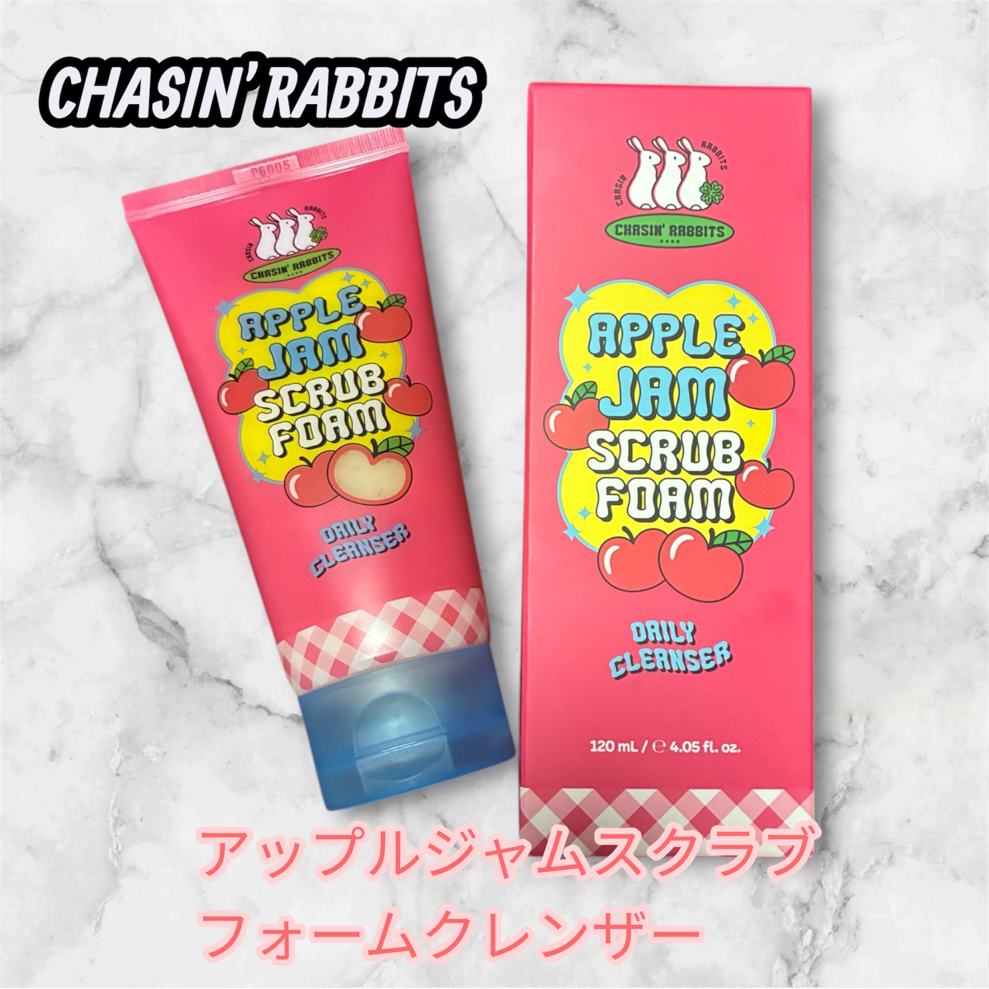 アップルジャムスクラブ フォームクレンザー/CHASIN'RABBITS/洗顔フォームを使ったクチコミ（1枚目）