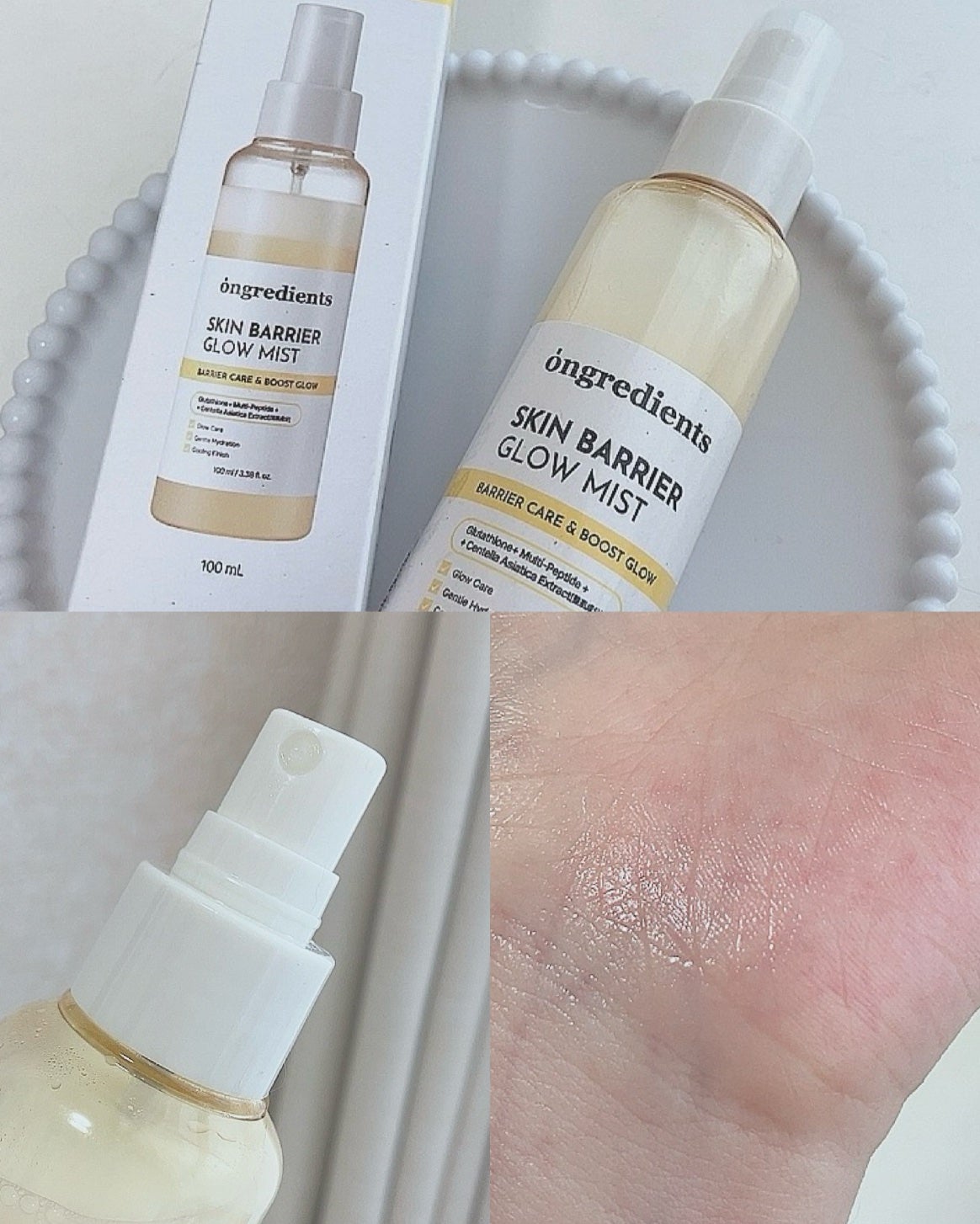 オングリディエンツ スキンバリアグローミスト/Ongredients/ミスト状化粧水を使ったクチコミ(1枚目)