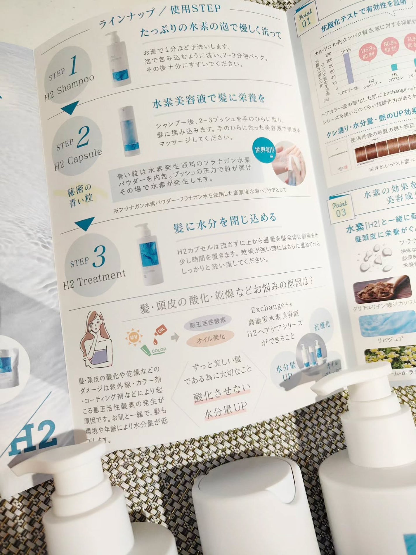 H2シャンプー/カプセル/トリートメント /Exchange+/サロンシャンプーを使ったクチコミ(4枚目)