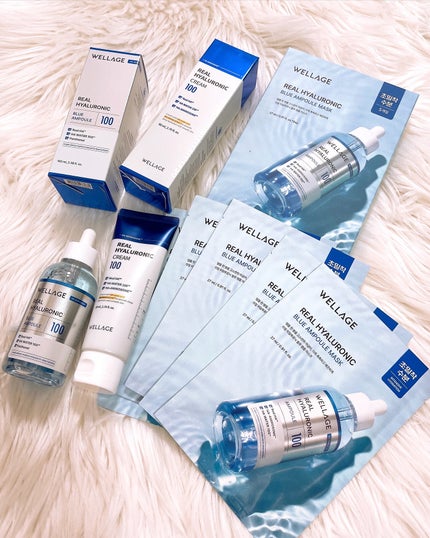 リアルヒアルロニックブルーアンプル 100/Wellage/美容液を使ったクチコミ(5枚目)