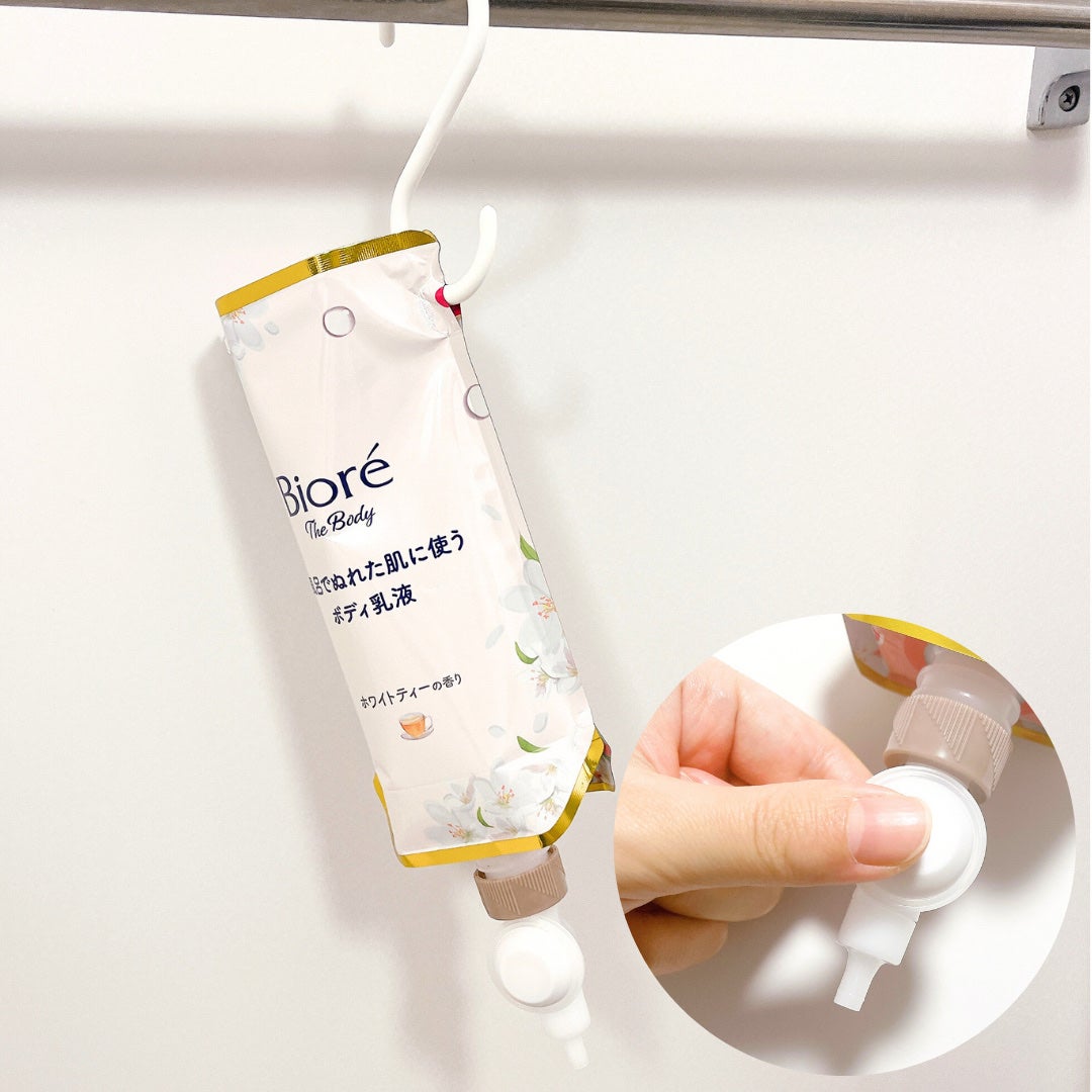 ビオレ ザ ボディ お風呂でぬれた肌に使うボディ乳液 肌しっとり ホワイトティーの香り/ビオレu/ボディミルクを使ったクチコミ(3枚目)