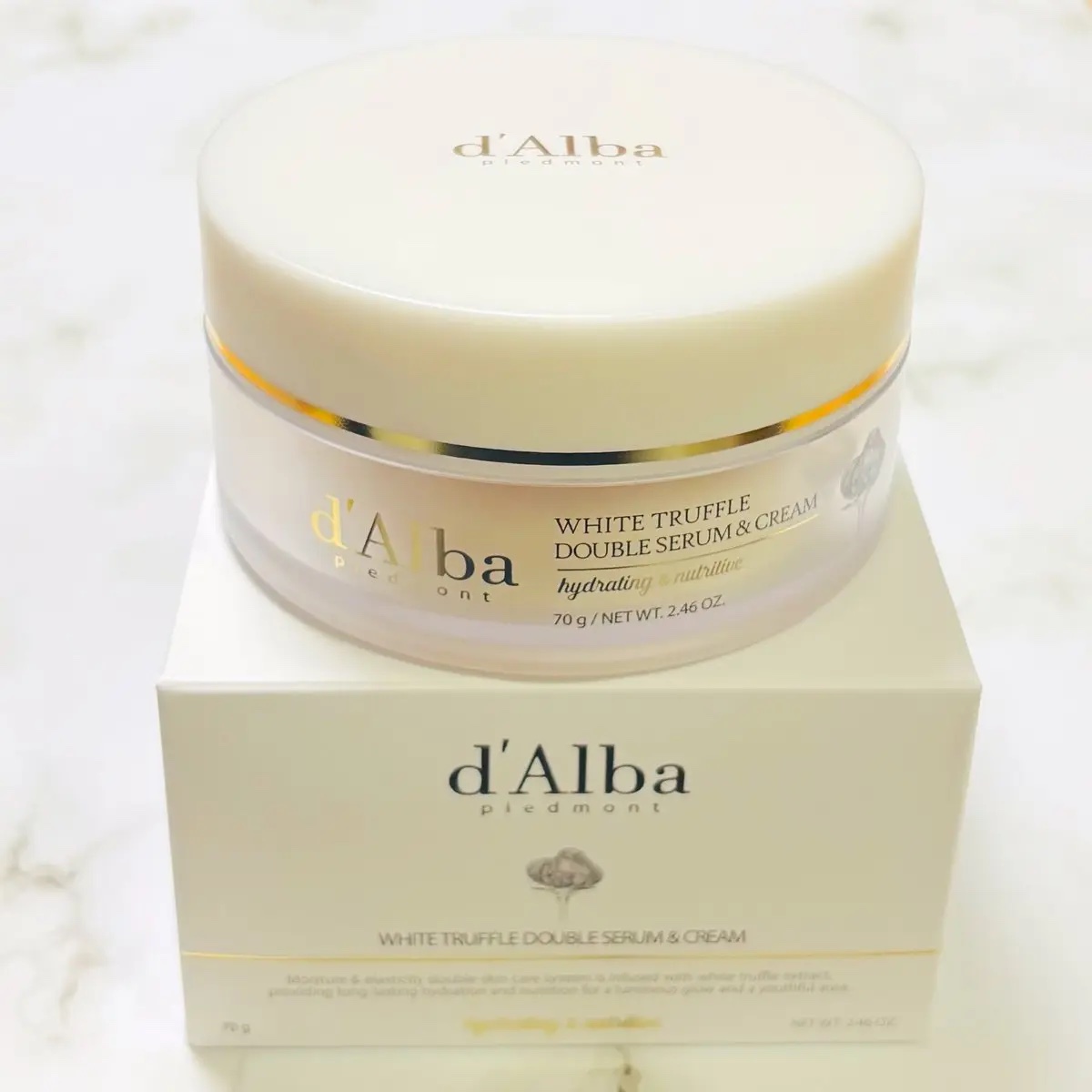 ホワイトトリュフダブルセラムアンドクリーム/ダルバ/フェイスクリームを使ったクチコミ（1枚目）