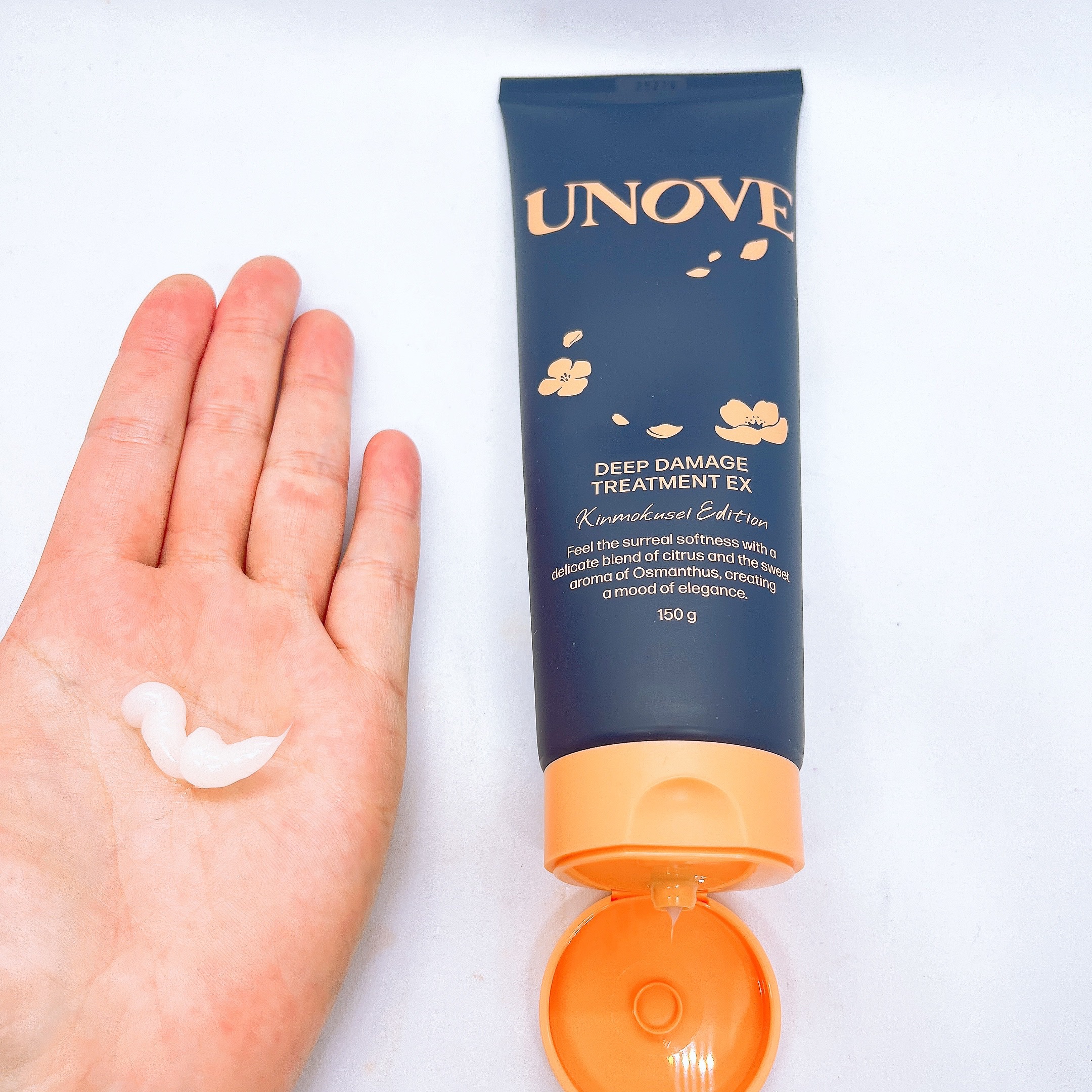 ディープダメージトリートメントEX 金木犀エディション 150g/UNOVE/洗い流すヘアトリートメントを使ったクチコミ（2枚目）