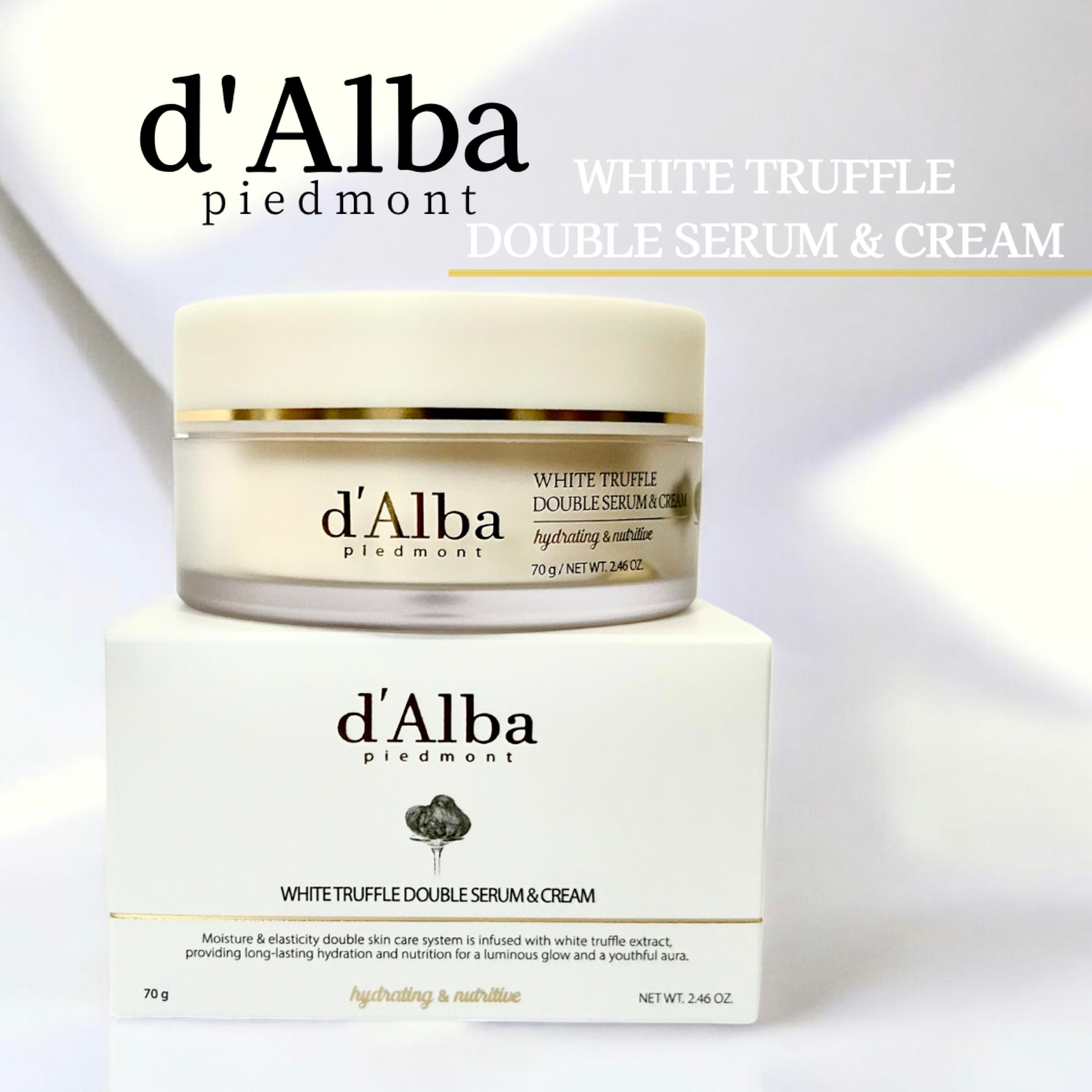 ホワイトトリュフダブルセラムアンドクリーム/ダルバ/フェイスクリームを使ったクチコミ（1枚目）