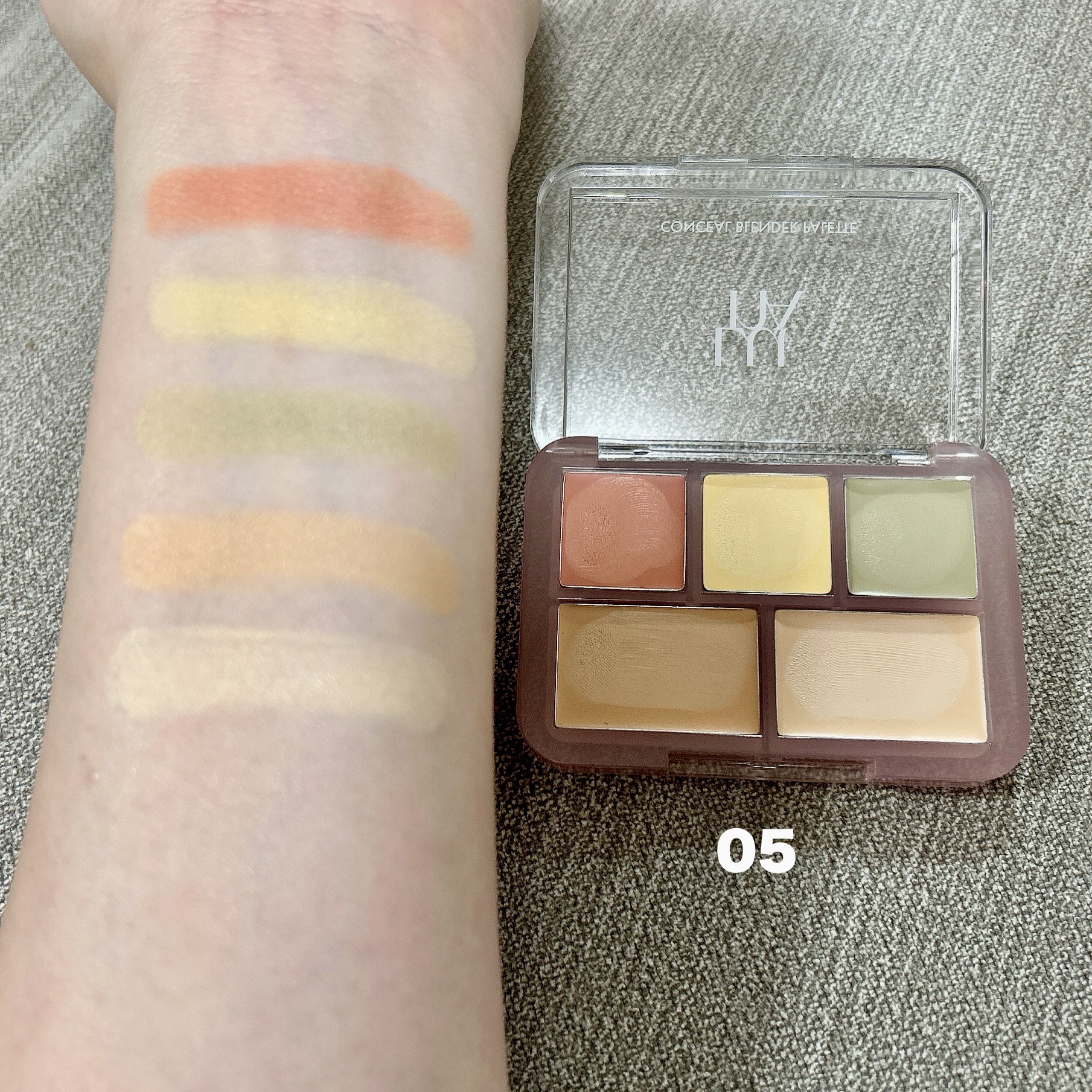 コンシールブレンダーパレット/LUNA/パレットコンシーラーを使ったクチコミ（2枚目）