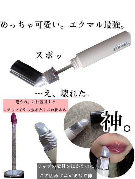 ノンセクショングローリーティント/EQUMAL/リップティントを使ったクチコミ(5枚目)