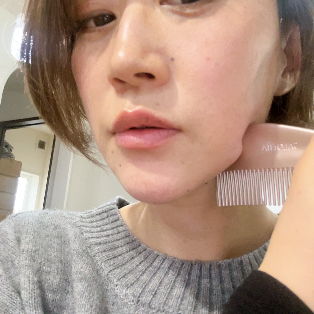 サロニア　グロッシーケア メタルカッサコーム/SALONIA/ヘアコームを使ったクチコミ（3枚目）