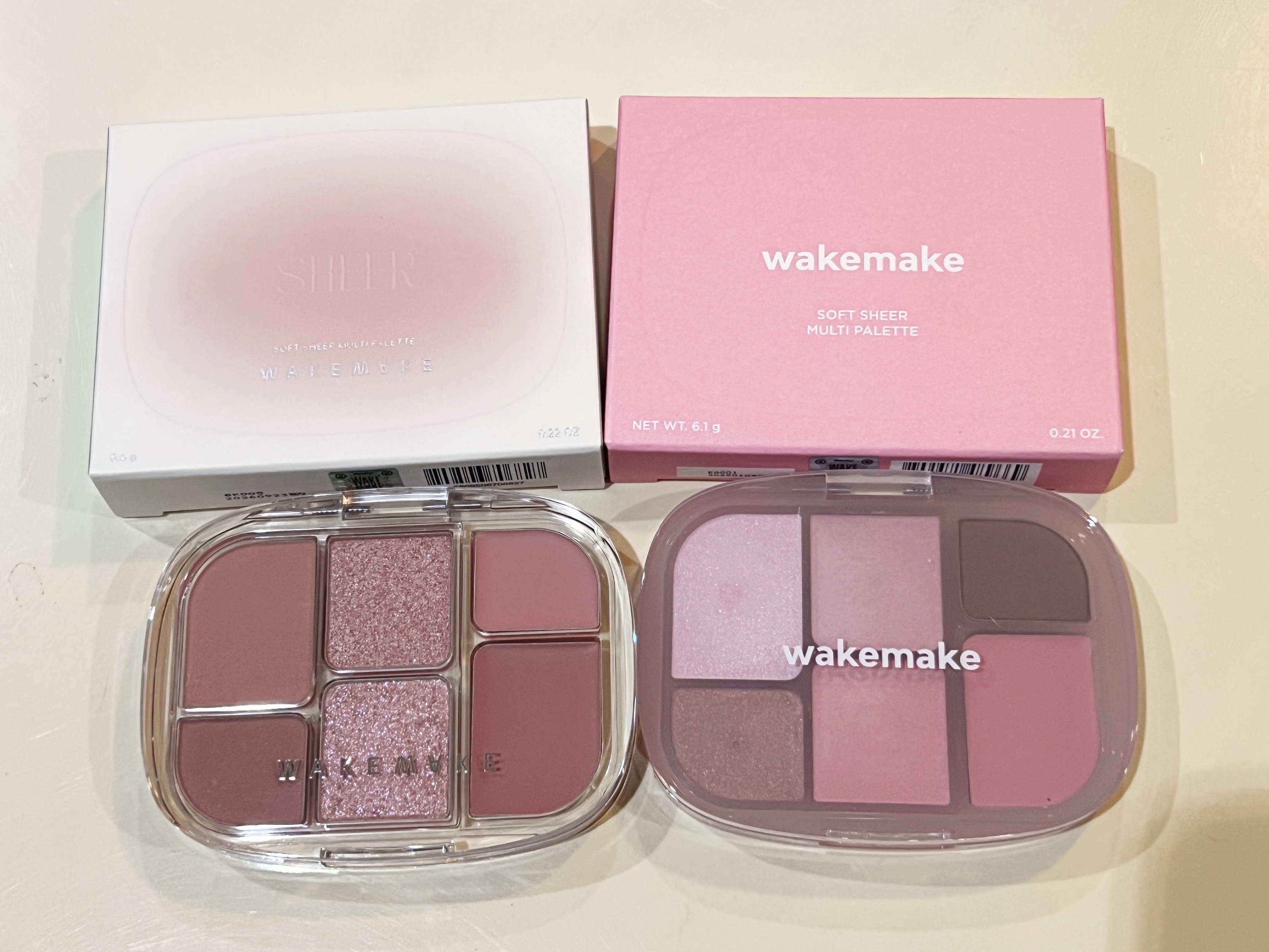 ソフトシアーマルチパレット 05 ピンクフレア/wakemake/アイシャドウパレットを使ったクチコミ（1枚目）