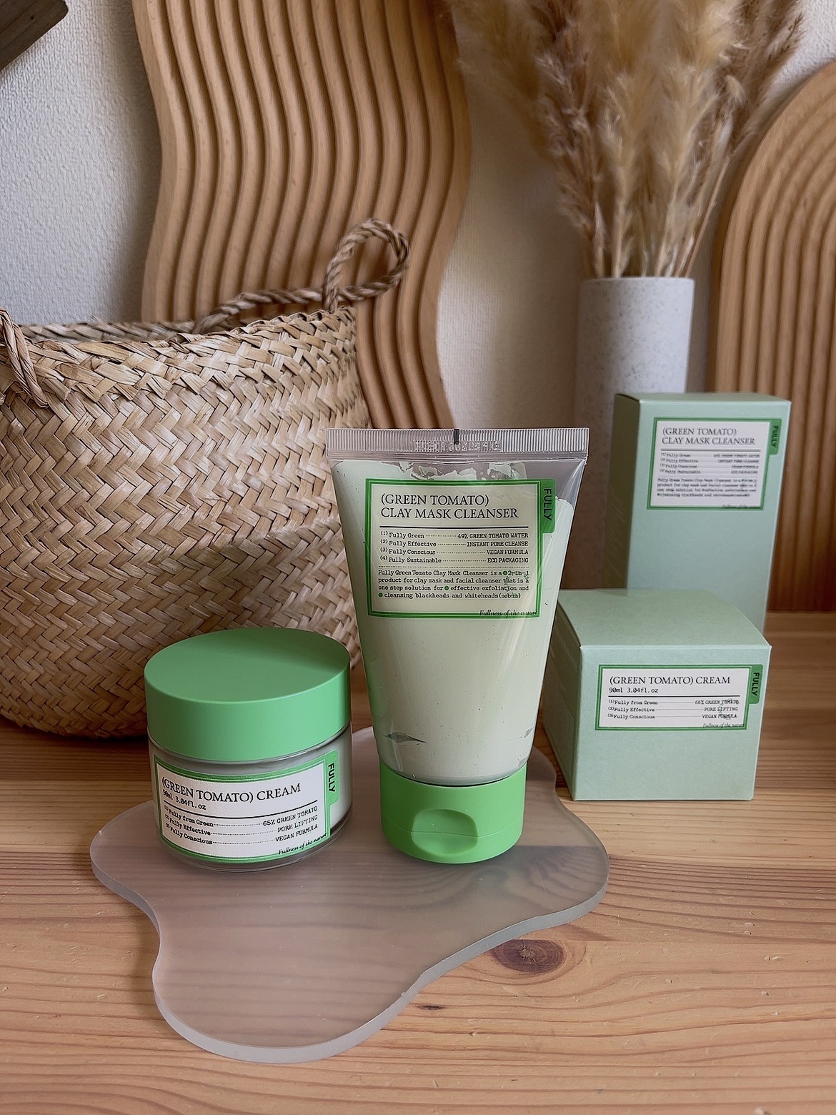 グリーントマトクレイマスククレンザー/FULLY/洗い流すパック・マスクを使ったクチコミ（1枚目）