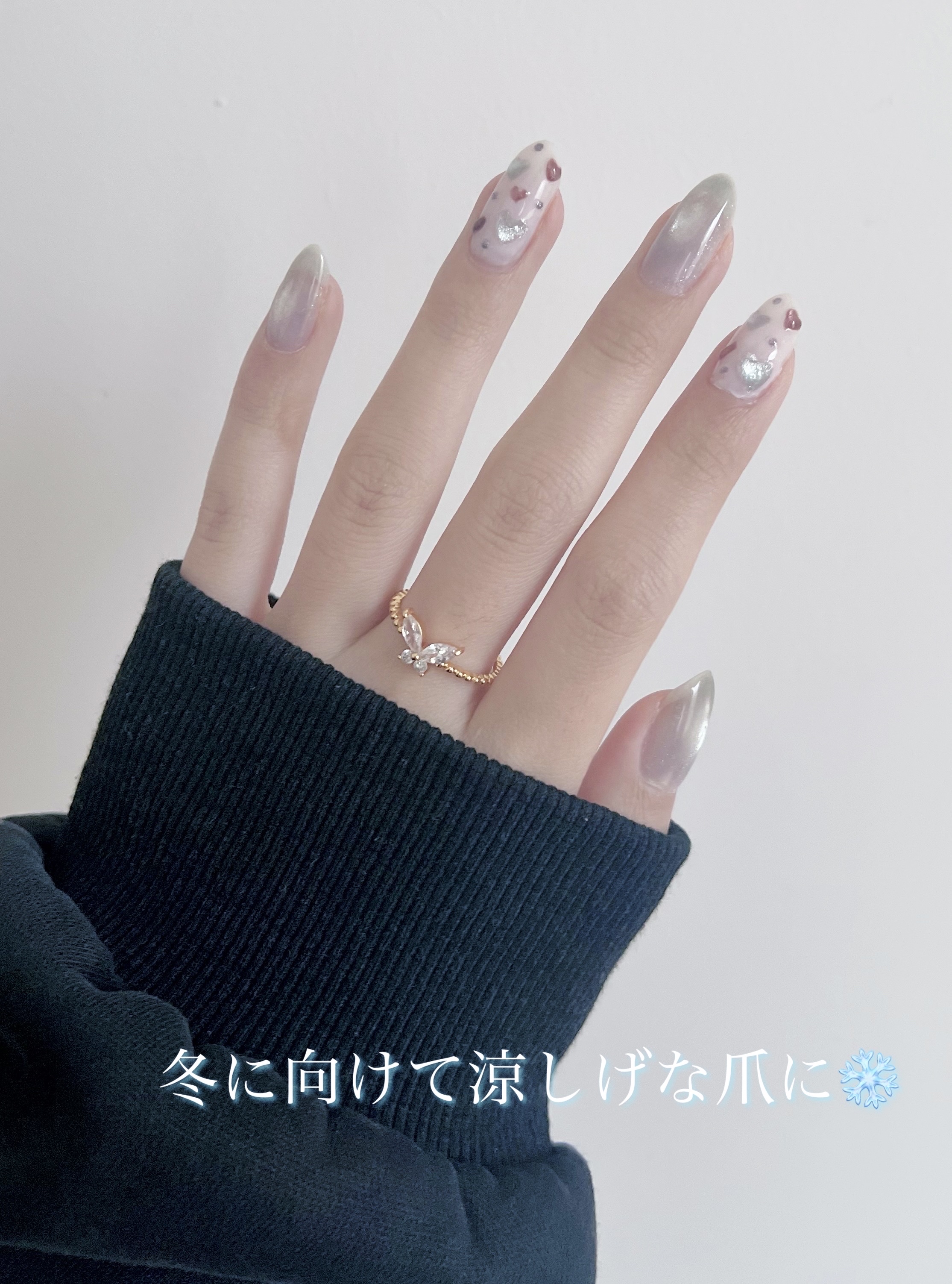 5ミクロンマグネット/ネイル工房/ジェルネイルを使ったクチコミ（3枚目）