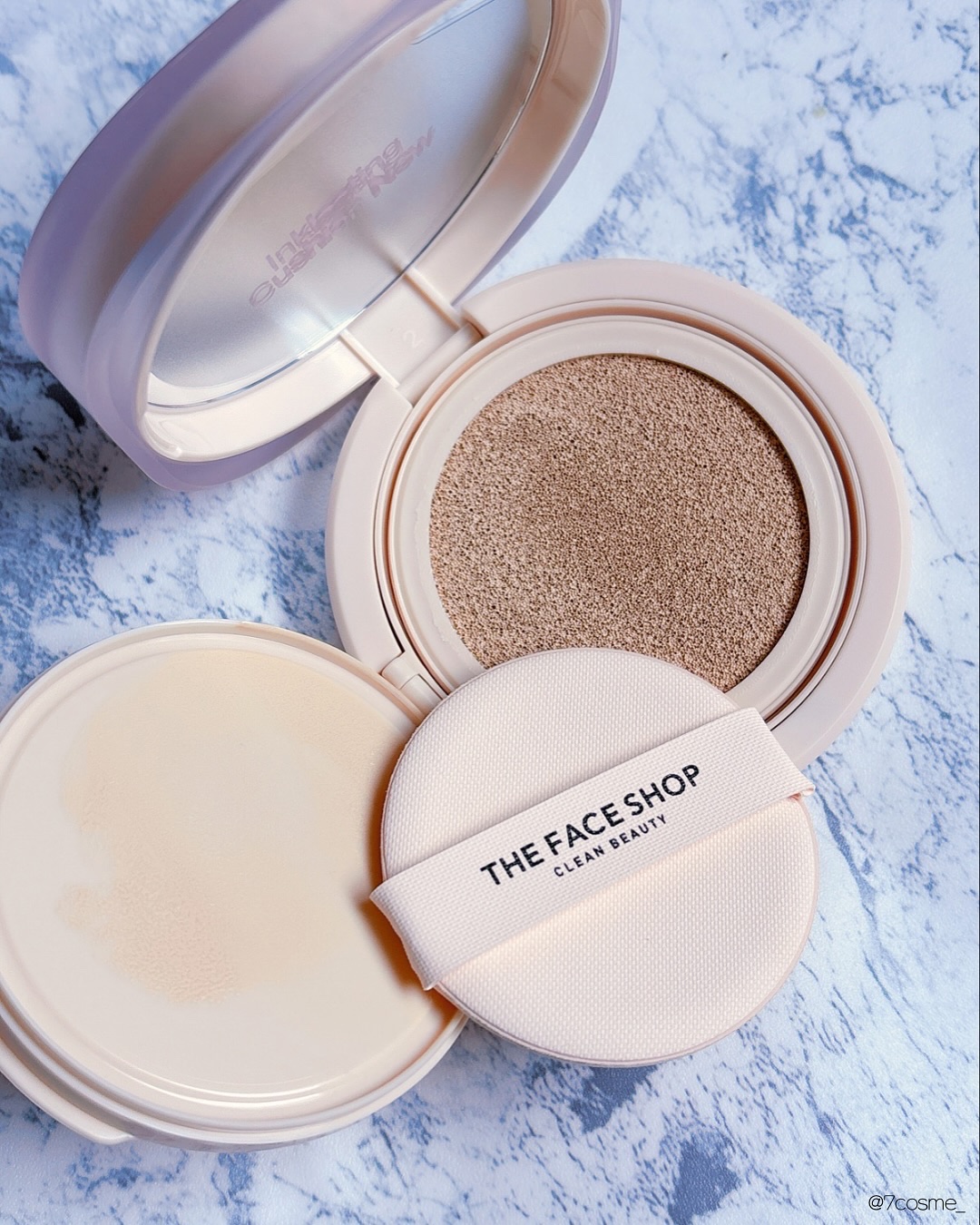 インクラスティングクッションファンデーション/THE FACE SHOP/クッションファンデーションを使ったクチコミ（3枚目）