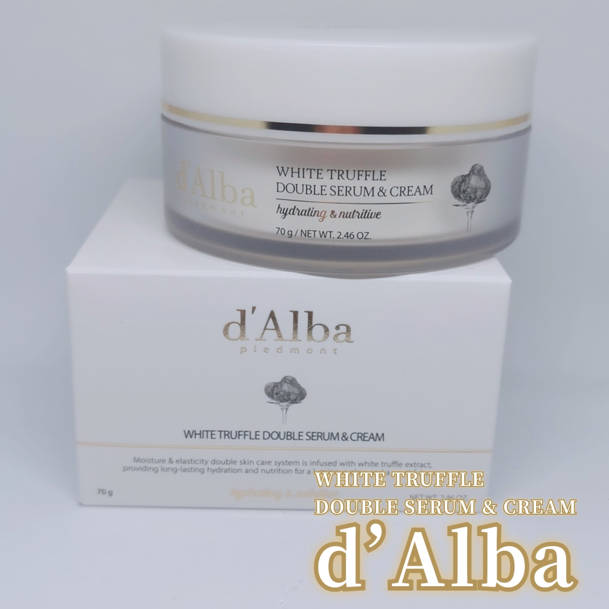 ホワイトトリュフダブルセラムアンドクリーム/ダルバ/フェイスクリームを使ったクチコミ（1枚目）