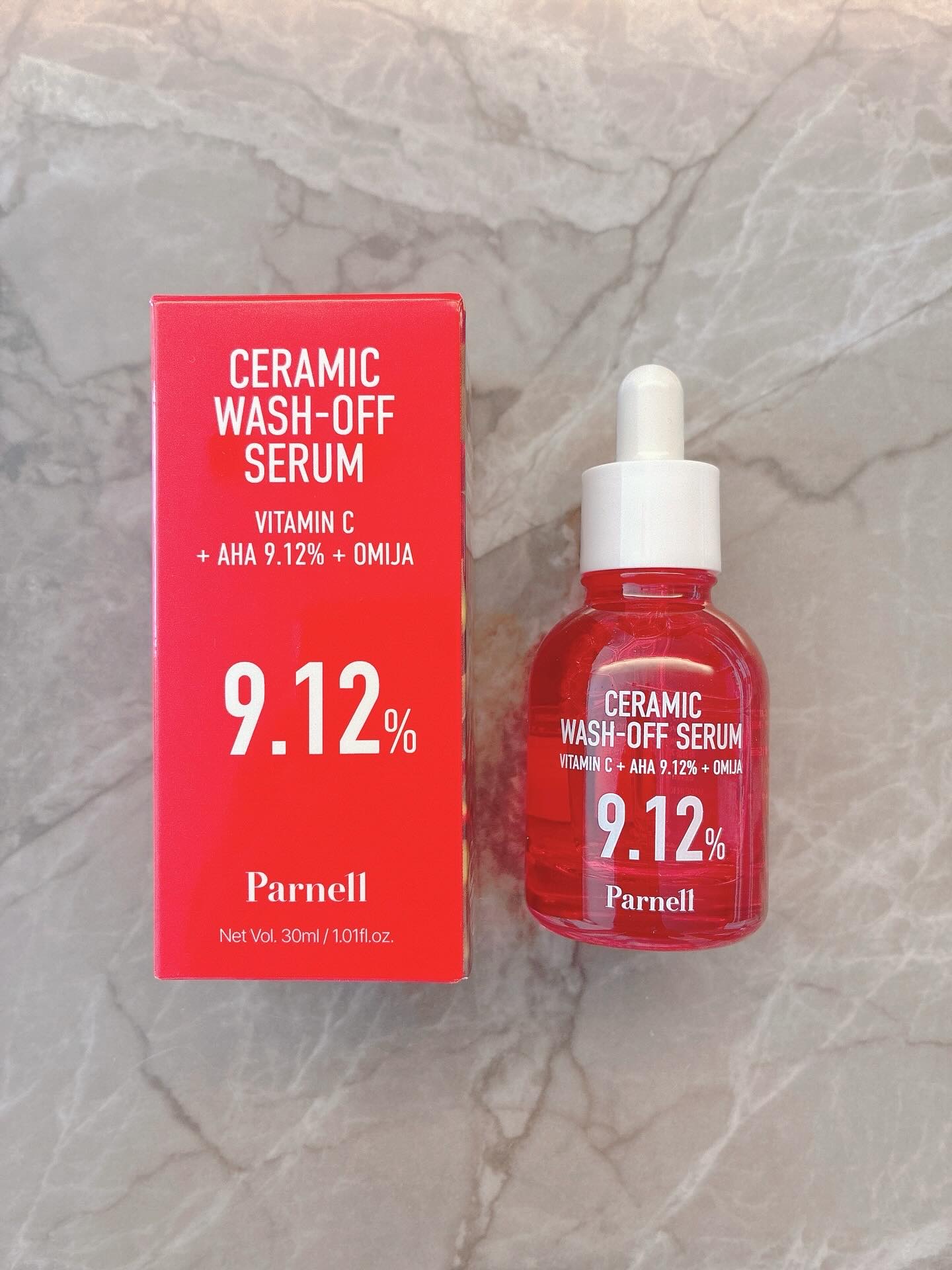 AHA 9.12 オミジャ 陶器肌 ウォッシュオフ セラム/parnell/美容液を使ったクチコミ（1枚目）