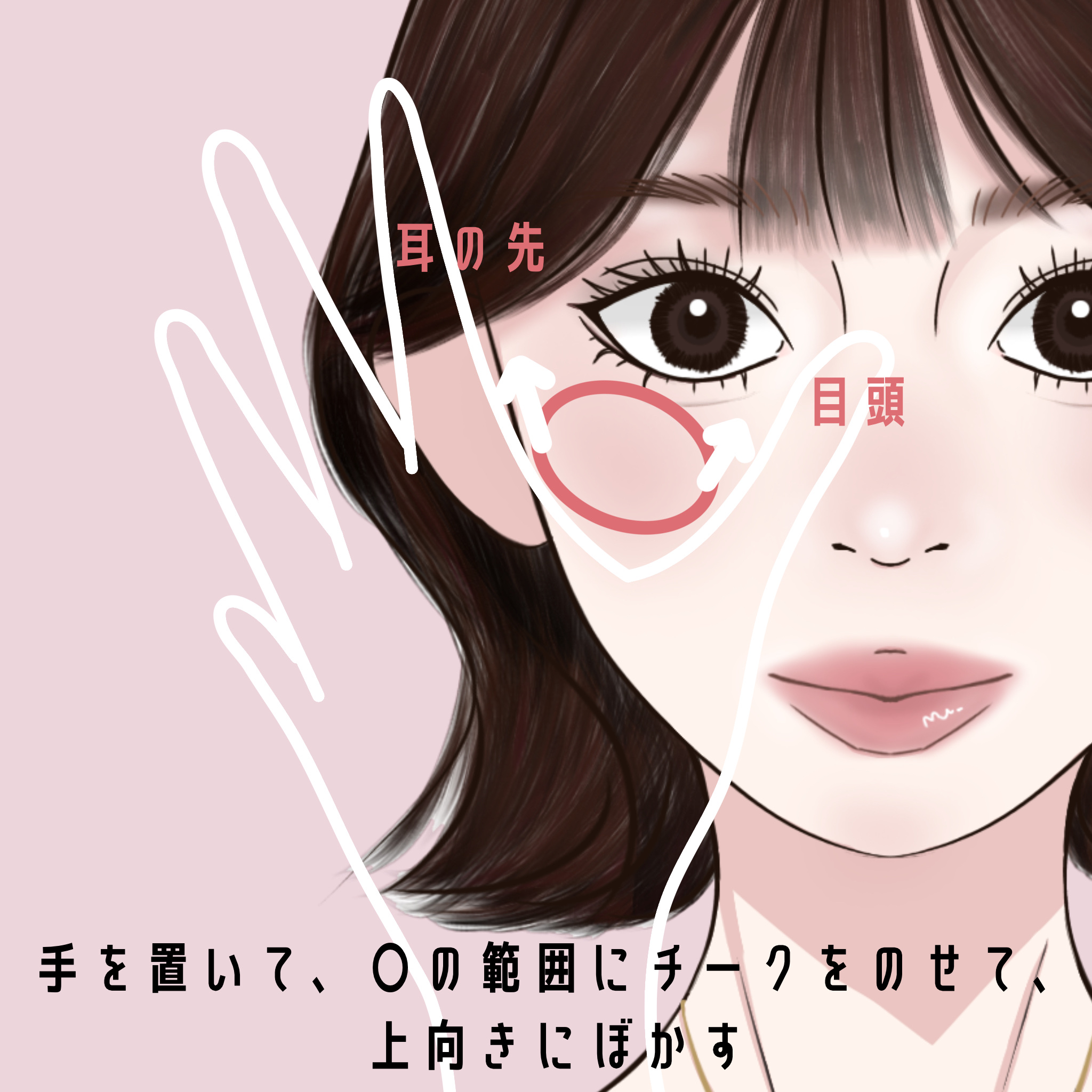 チークフィックスブラシ/Ririmew/メイクブラシを使ったクチコミ（2枚目）