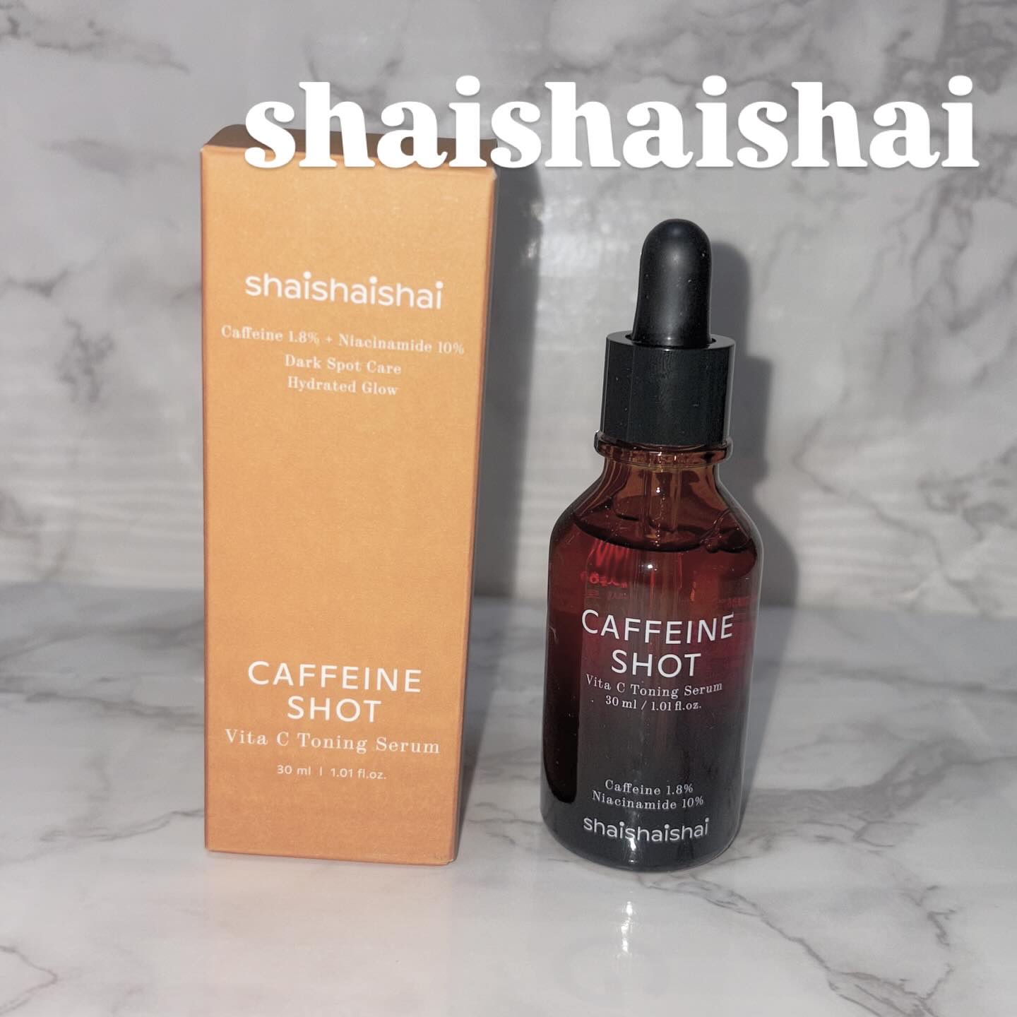 カフェインショット ビタC トーニングセラム/shaishaishai/美容液を使ったクチコミ（1枚目）