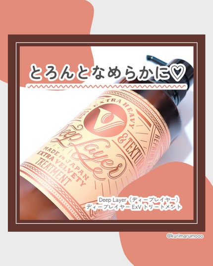 ディープレイヤー シャンプーExV/トリートメントExV 【プロフェッショナルユース】 トリートメント(470g)/DeepLayer/サロンシャンプーの画像