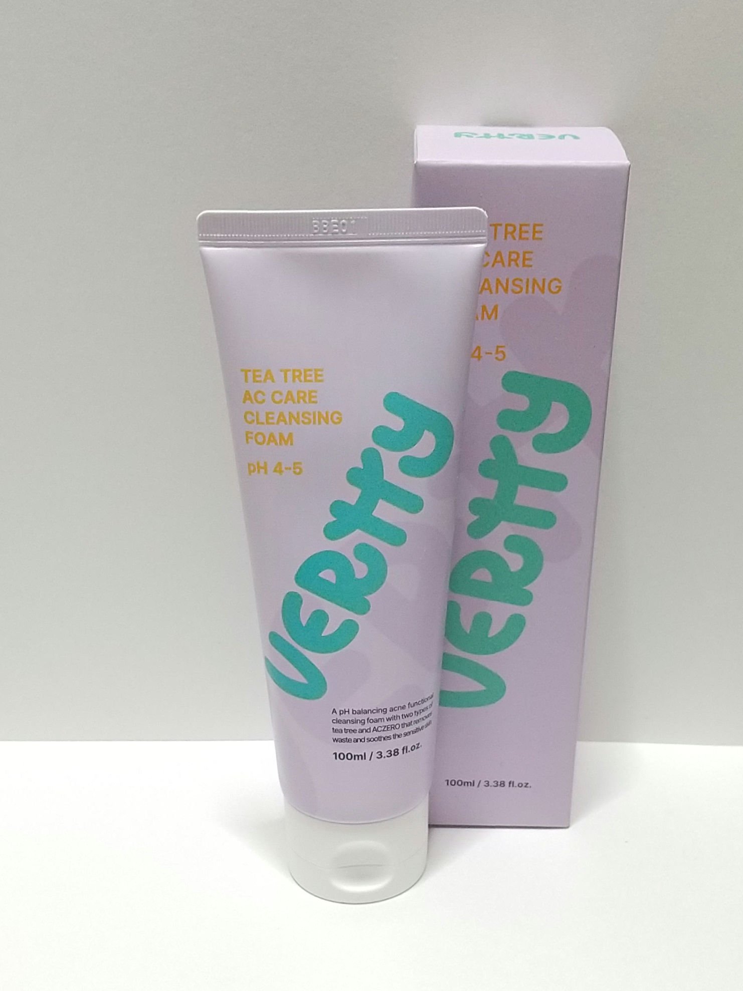 ティーツリーACケアクレンジングフォーム[ph4-5]/Vertty/洗顔フォームを使ったクチコミ（1枚目）