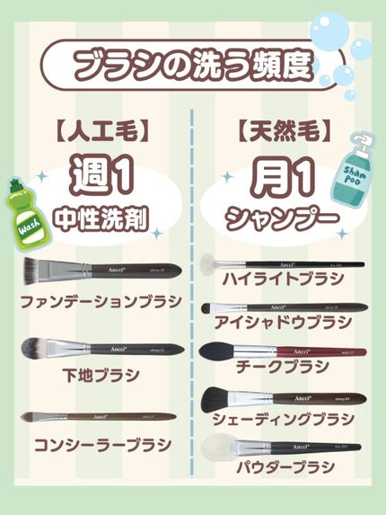 ebony 11/Ancci brush/メイクブラシを使ったクチコミ(3枚目)