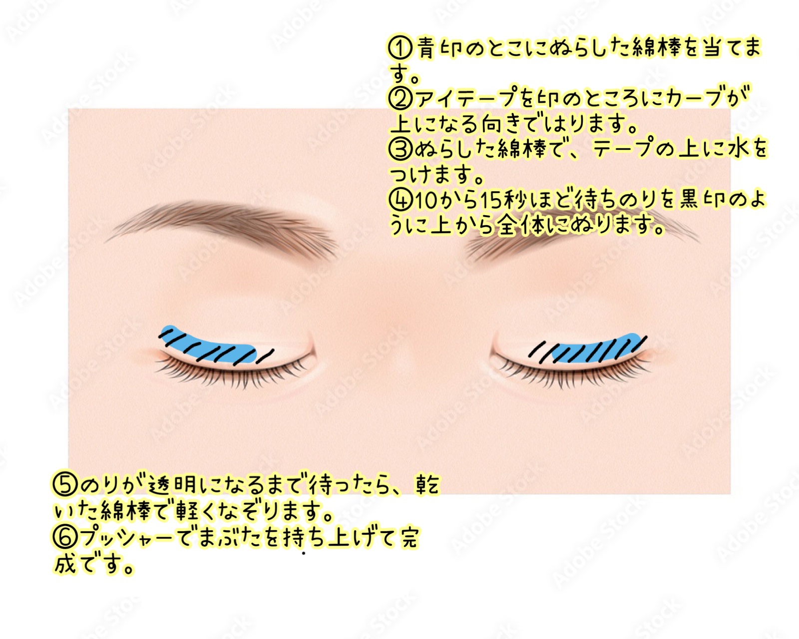 オリシキ アイリッドスキンフィルム		/D-UP/二重まぶた用アイテムを使ったクチコミ（3枚目）