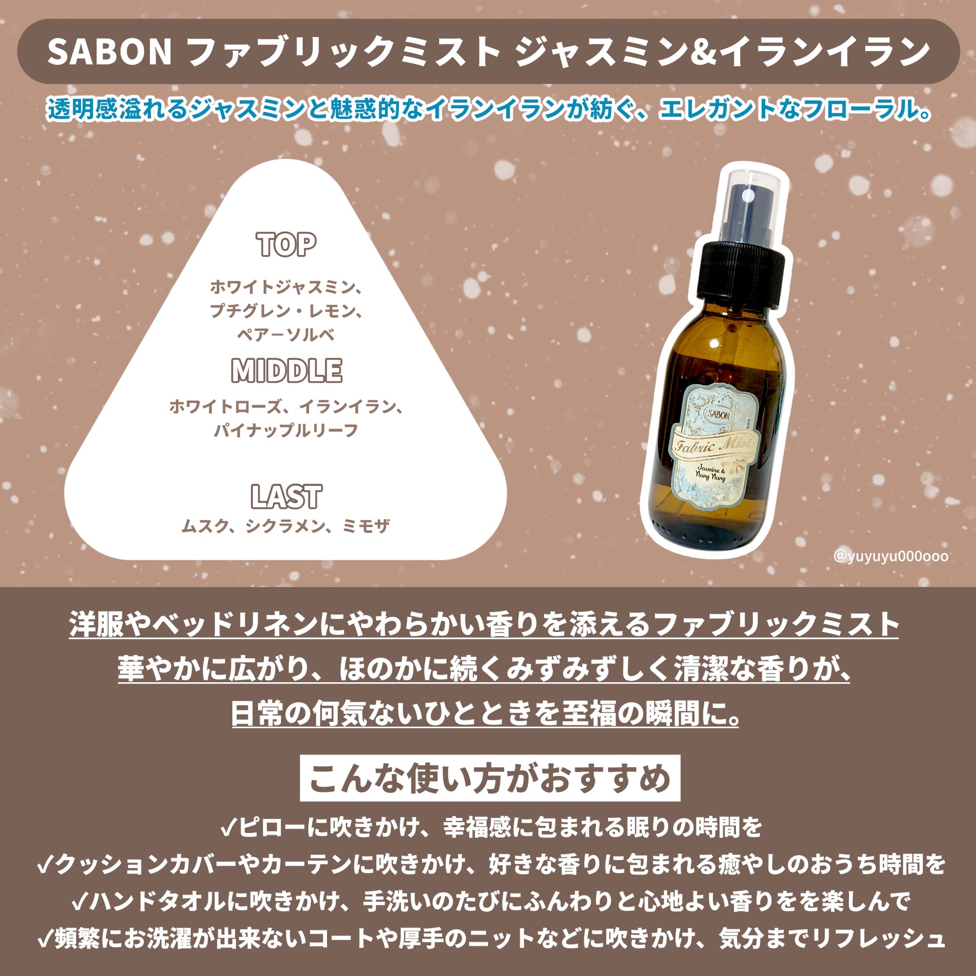 ファブリックミスト/SABON/ファブリックミストを使ったクチコミ（2枚目）