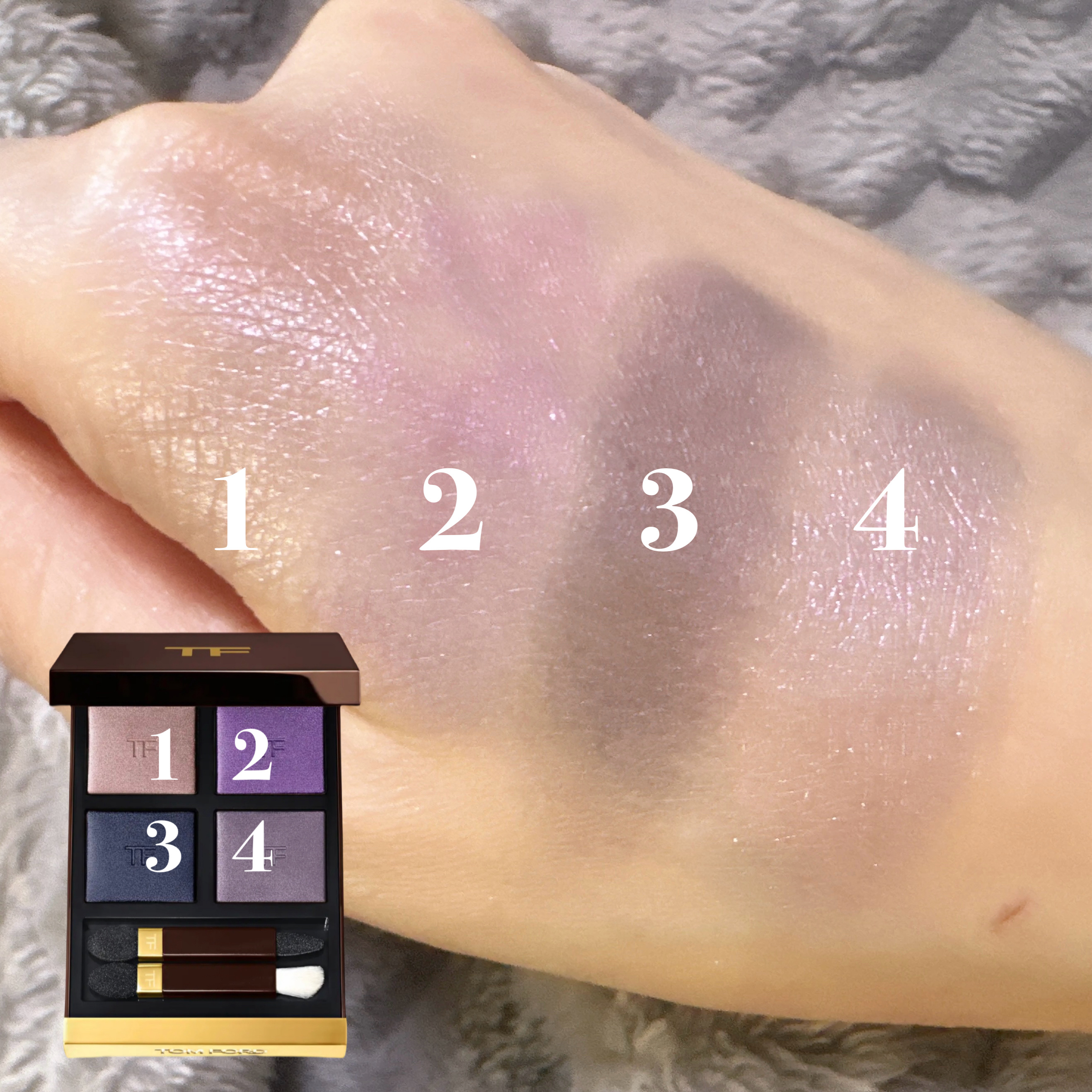アイ カラー クォード/TOM FORD BEAUTY/アイシャドウパレットを使ったクチコミ（3枚目）