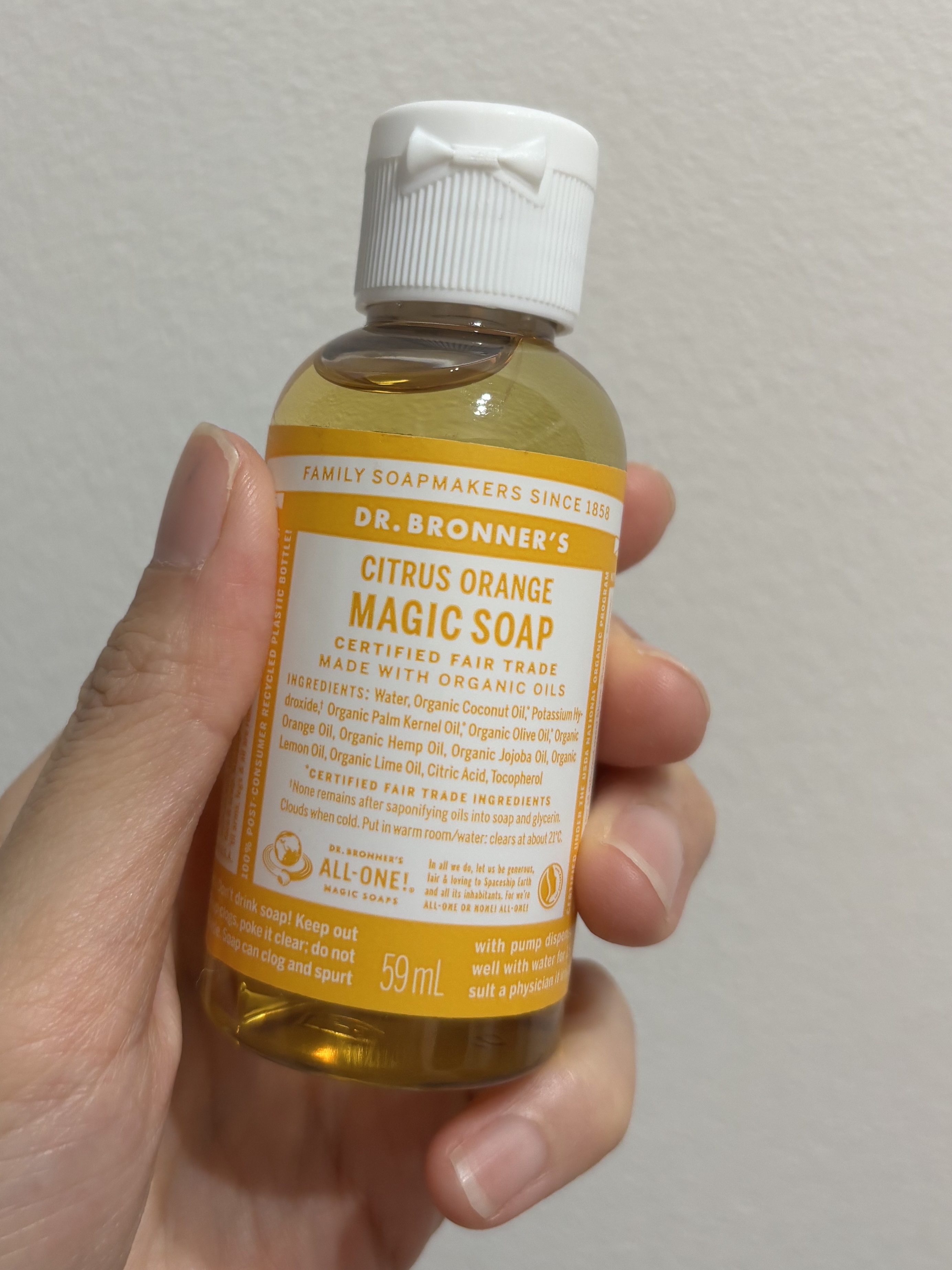 マジックソープ シトラスオレンジ/ドクターブロナー/ボディソープを使ったクチコミ（1枚目）