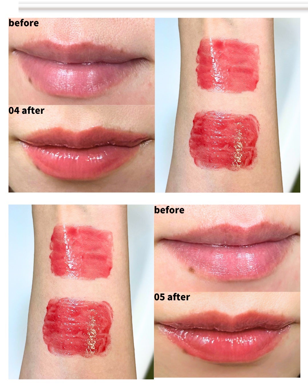 MELTING CHANGE PLUMPING BALM/keybo/口紅を使ったクチコミ(4枚目)