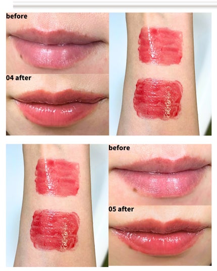 MELTING CHANGE PLUMPING BALM/keybo/口紅を使ったクチコミ(4枚目)