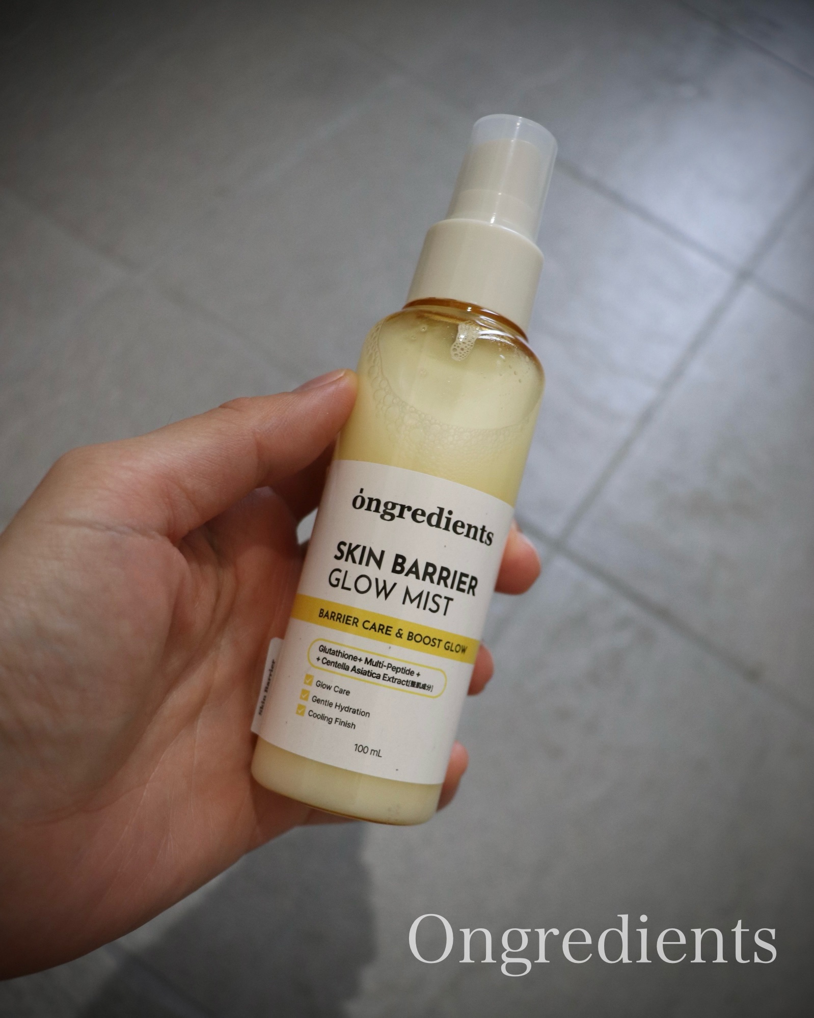 Ongredients （オングリディエンツ）
スキンバリアグローミスト

韓国オリーブヤング1位製品✨
オングリディエンツのベストセラーローションがミストタイプで新発売！

水分層とローション層を9:1で配合し、うるおいと神バランスを実現