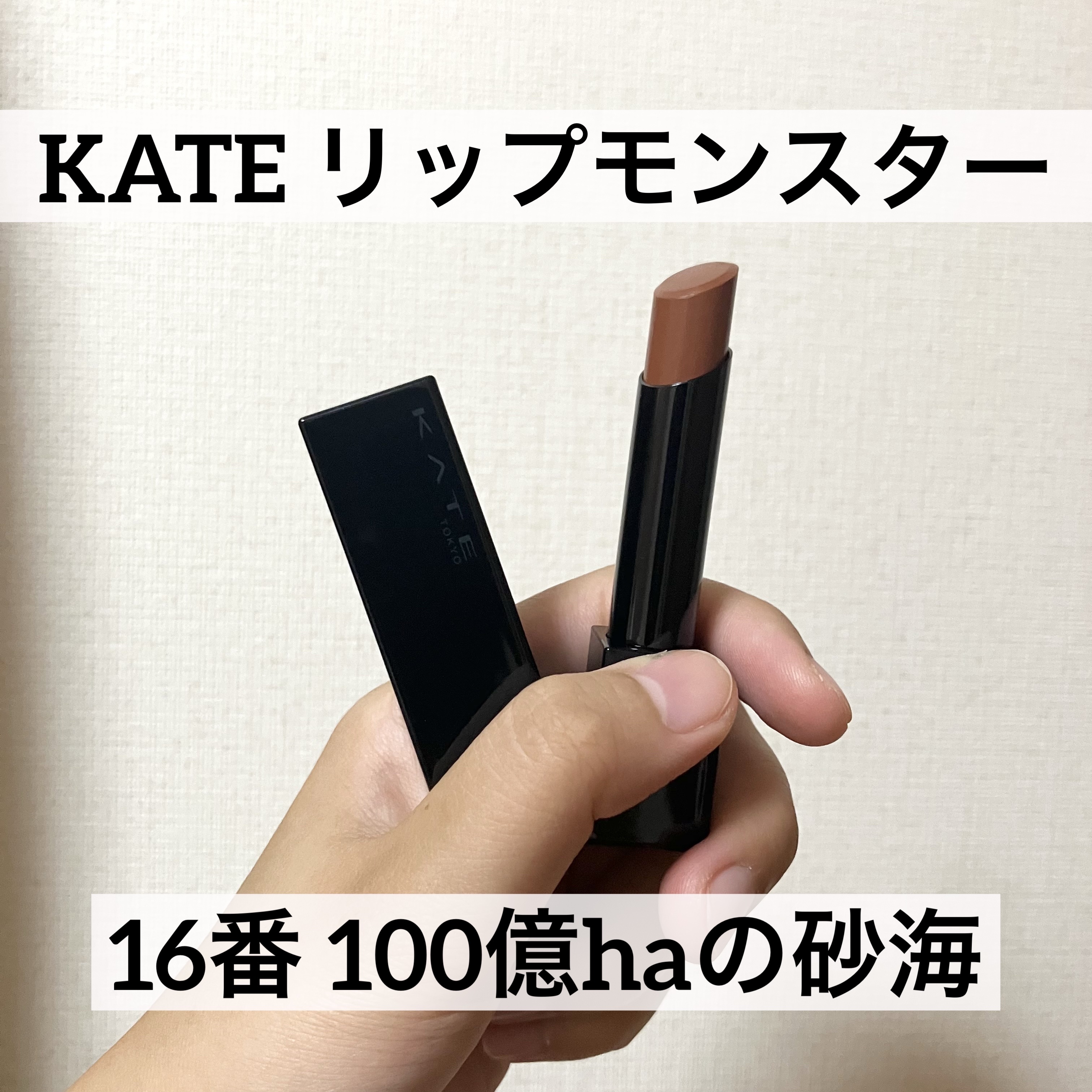 ケイト リップモンスター 16 100億haの砂海/KATE/口紅を使ったクチコミ（1枚目）