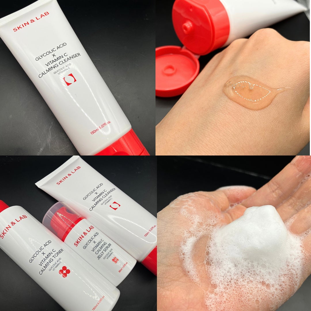 グリコール酸×ビタミンC カーミングゼリーセラム/SKIN&LAB/美容液を使ったクチコミ(2枚目)