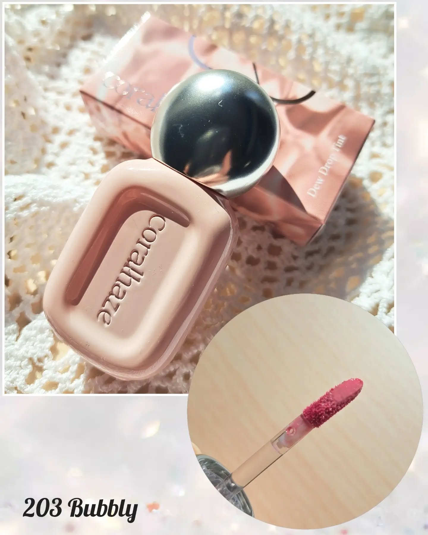 デュー ドロップ ティント/Coralhaze/リップティントを使ったクチコミ（2枚目）