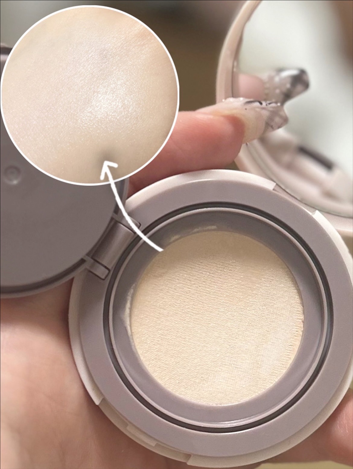 スーン　クッションコンシーラー　 11 ピュアアイボリー　　/エリザベス/クッションファンデーションを使ったクチコミ（2枚目）